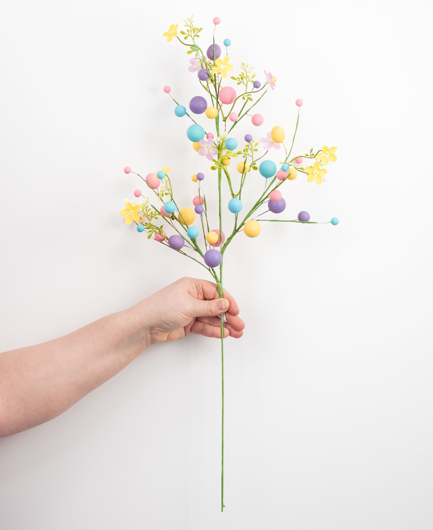 26" Egg, Berry & Flower Spray: Pastel Mix detail photo 3
