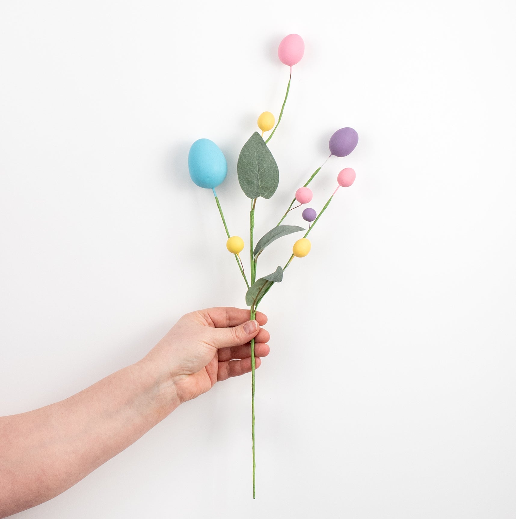 19" Egg & Berry Spray: Pastel Mix detail photo 3