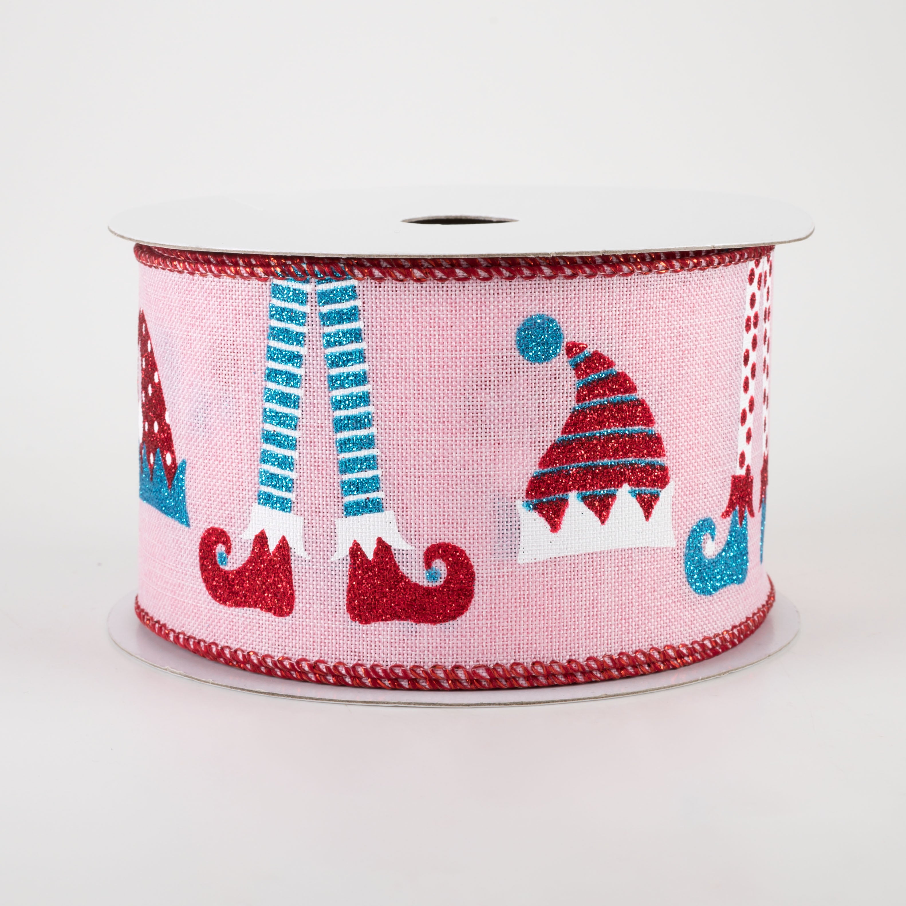 2.5" Elf Hats & Legs Ribbon: Light Pink (10 Yards)