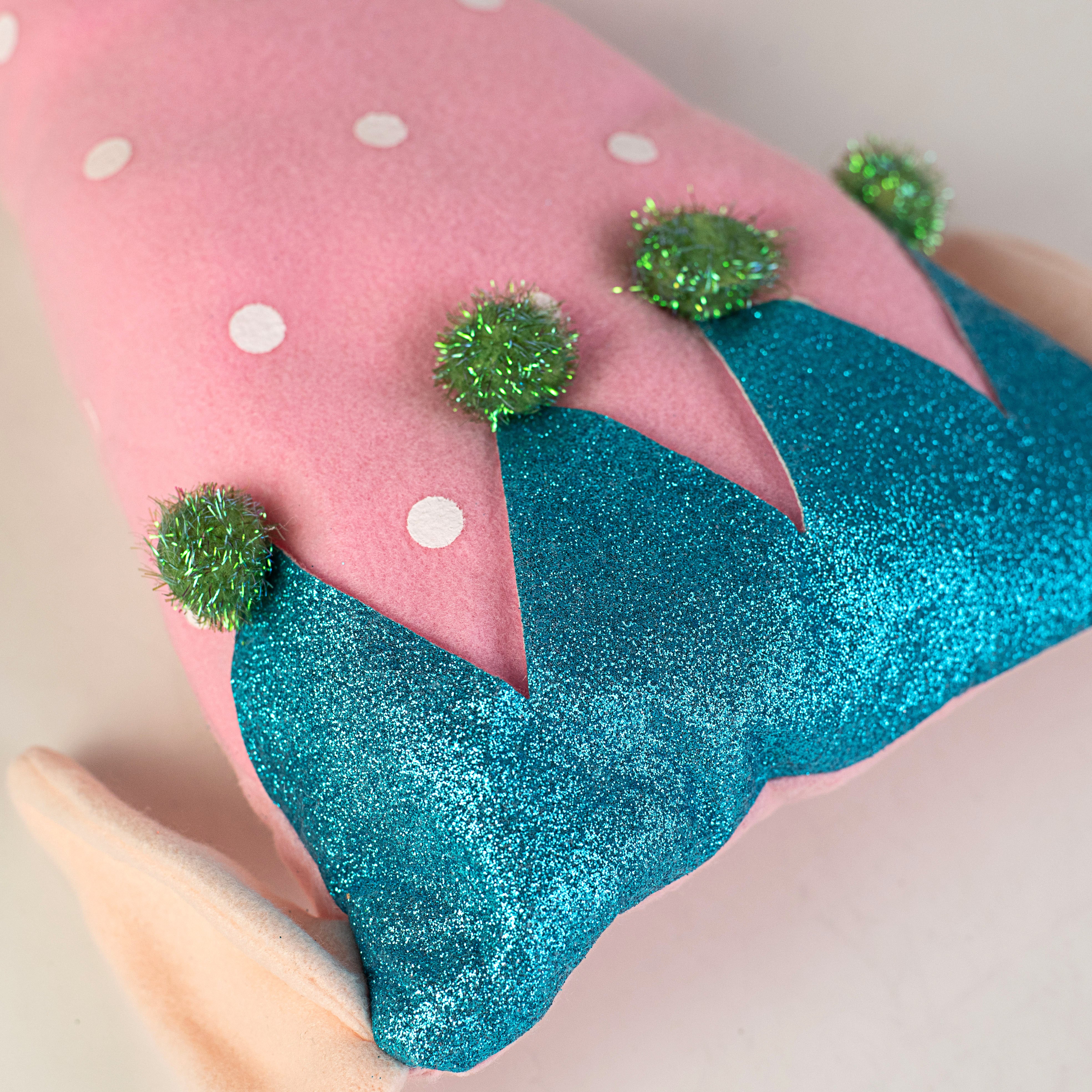 Elf Wreath Accent: Light Pink, Ice Blue, Lime Stripe & Polka Dot (3 Piece) detail photo 3