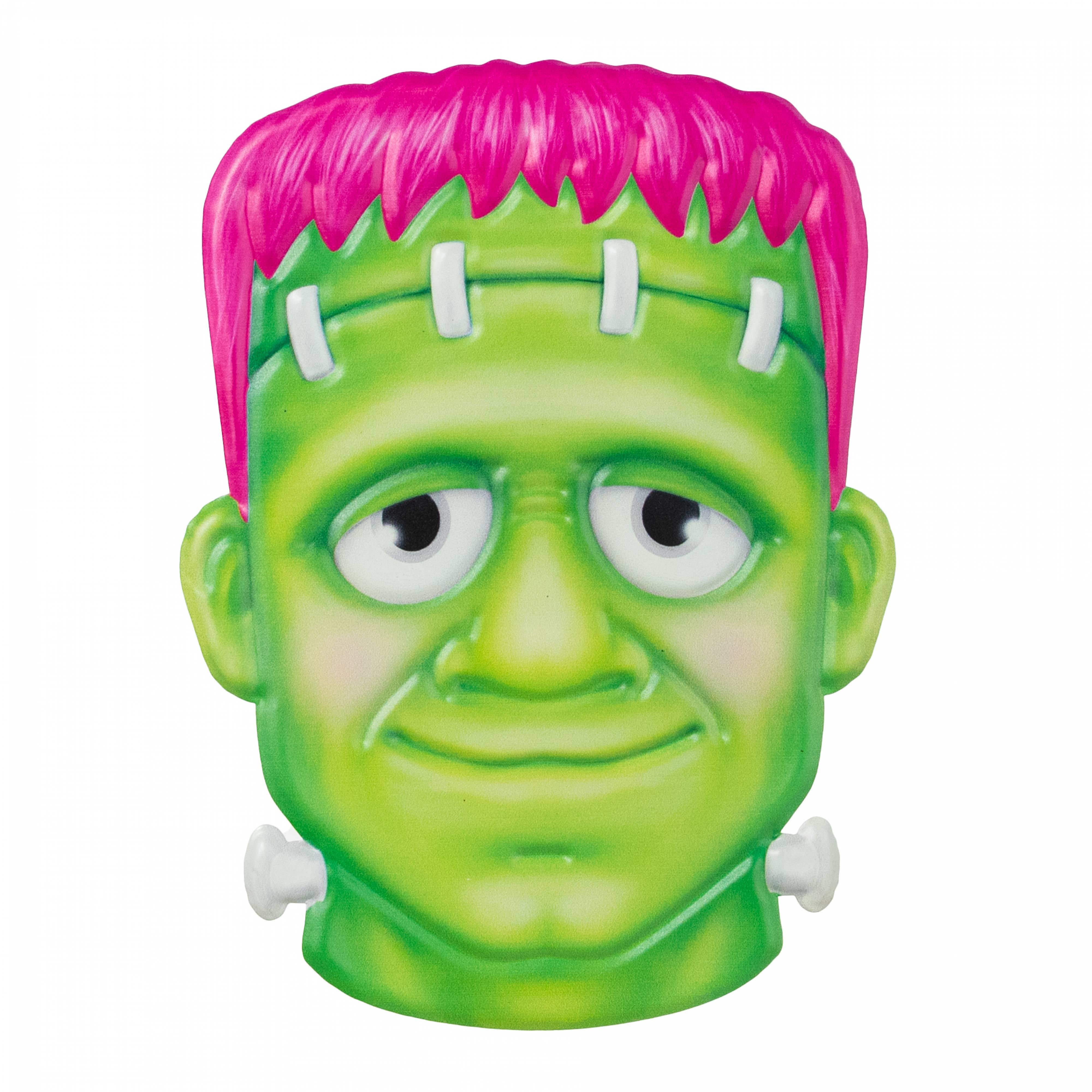 10" Embossed Metal Frankenstein Head Decoration: Pink Item Number: MD1397A7