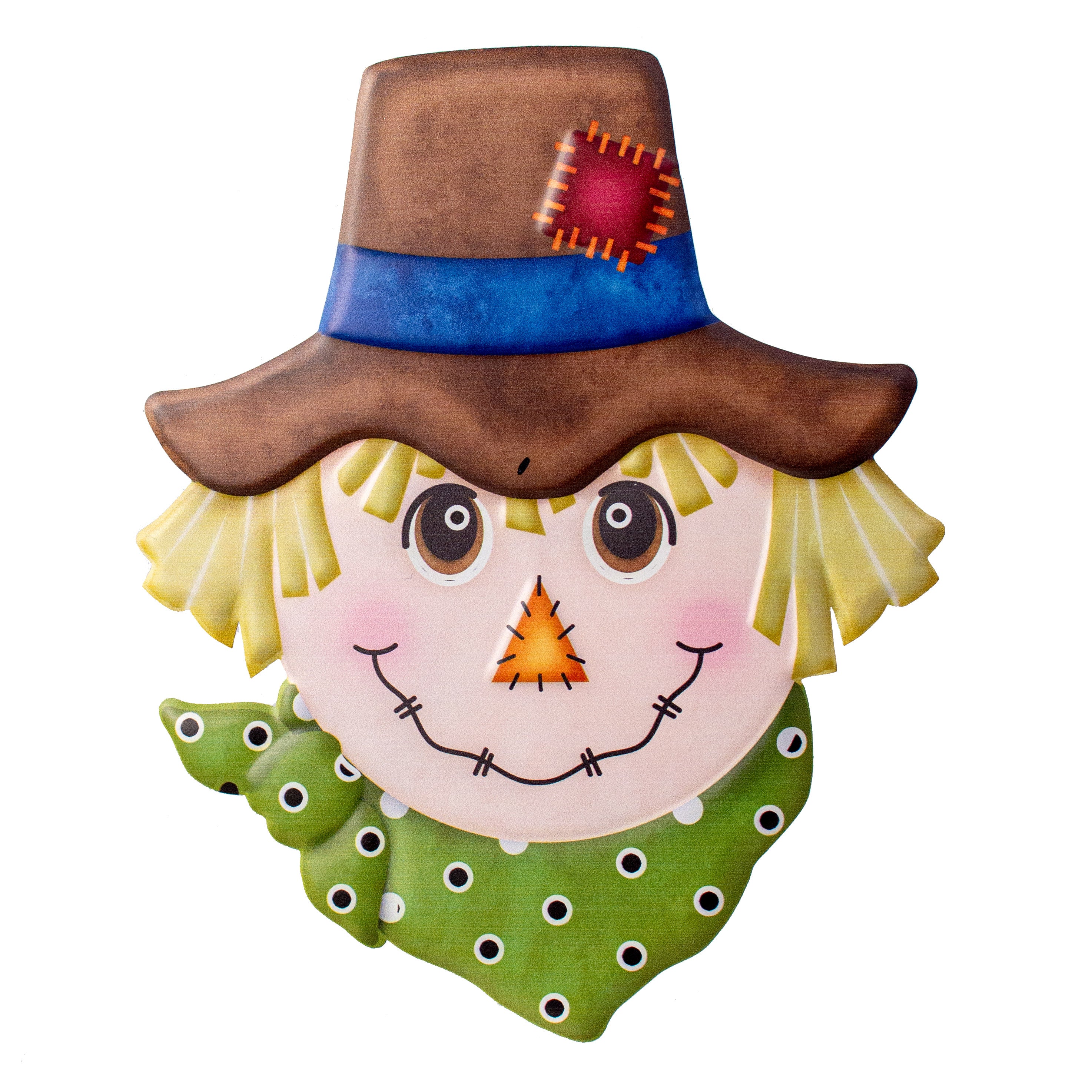 12" Embossed Metal Scarecrow Decoration Item Number: MD062409
