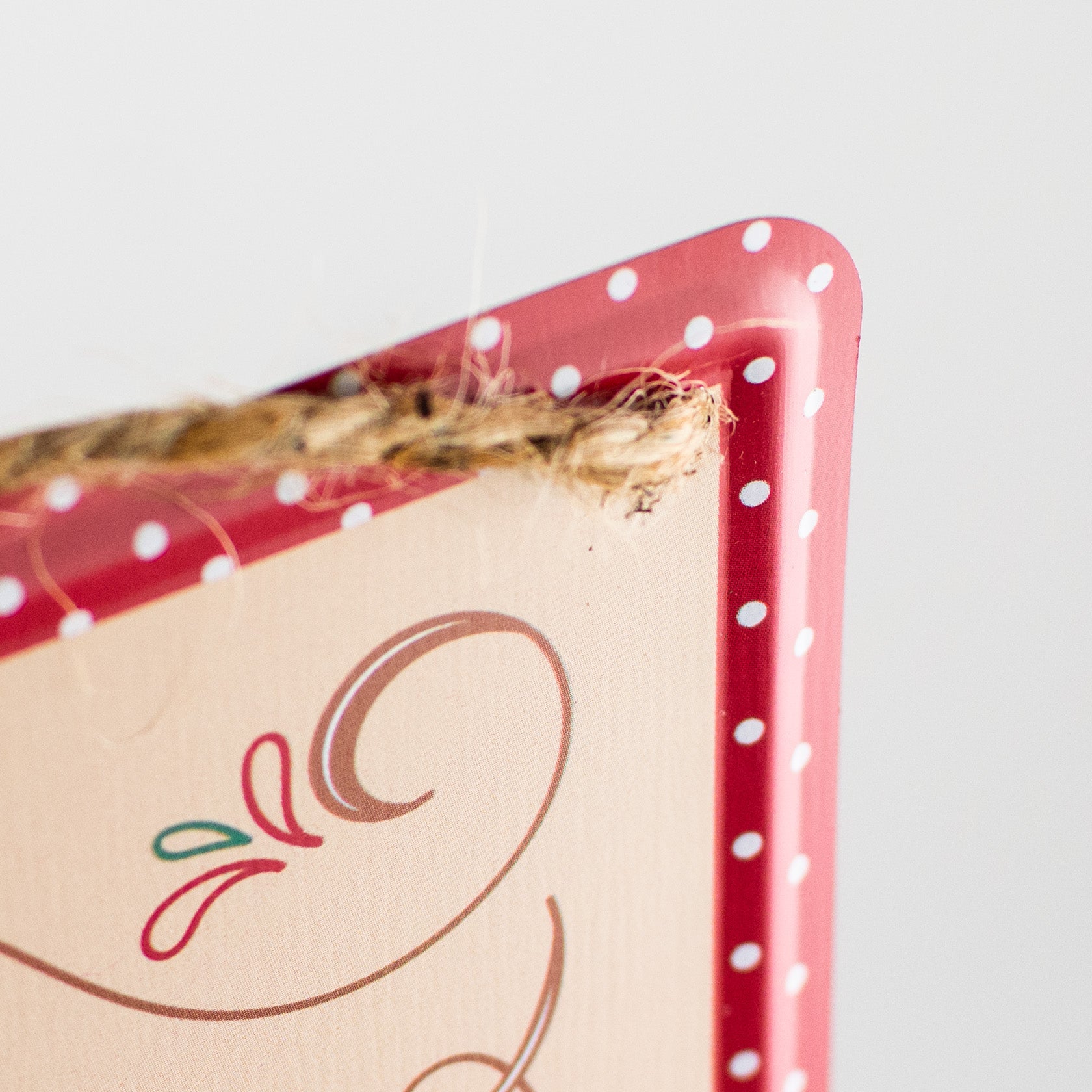 12" Embossed Metal Sign: Gingerbread Spice Nice detail photo 3