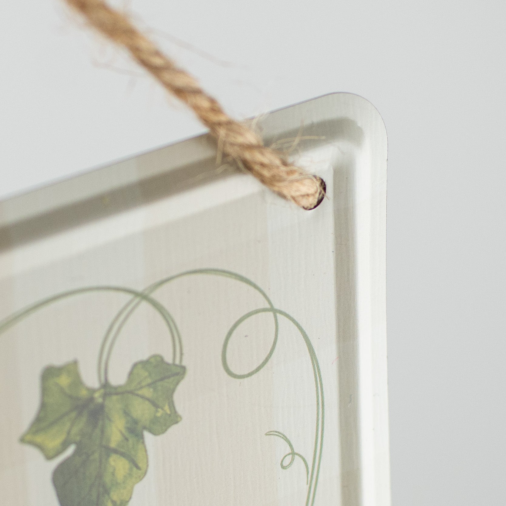 12" Embossed Metal Sign: Welcome To Our Patch detail photo 3
