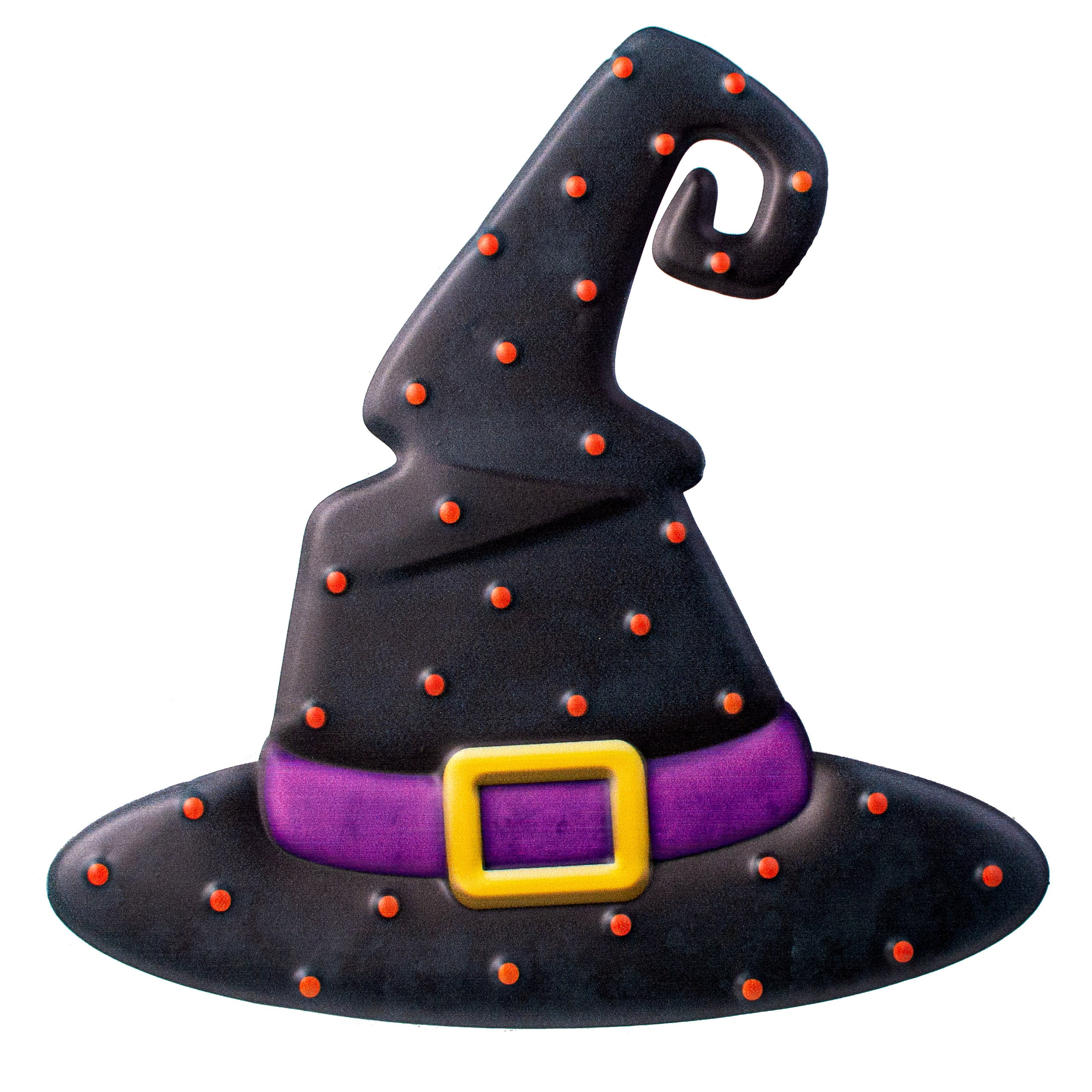 12" Embossed Metal Witch Hat Decoration Item Number: MD061835