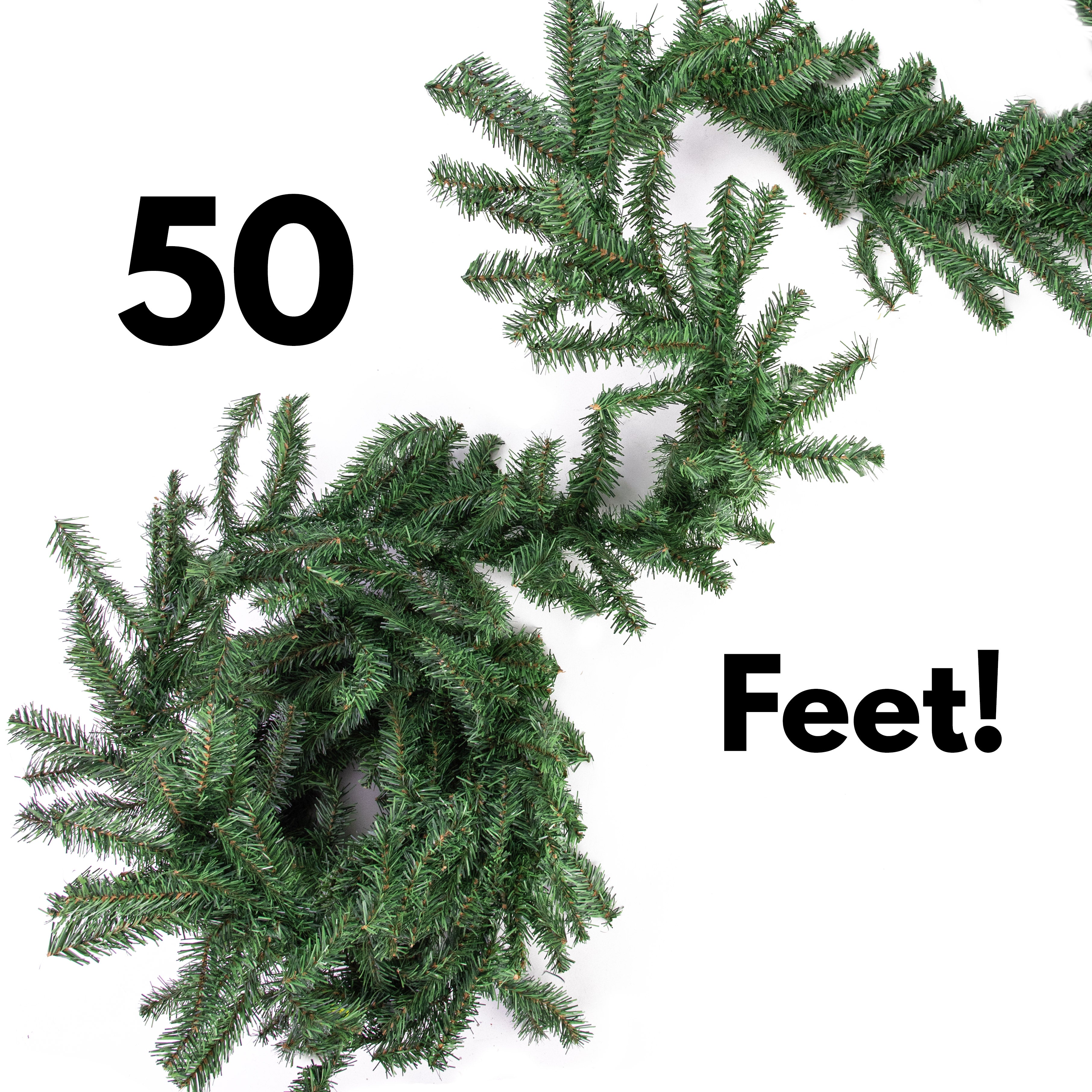 50' Emerald Pine Garland Item Number: 81337GA50