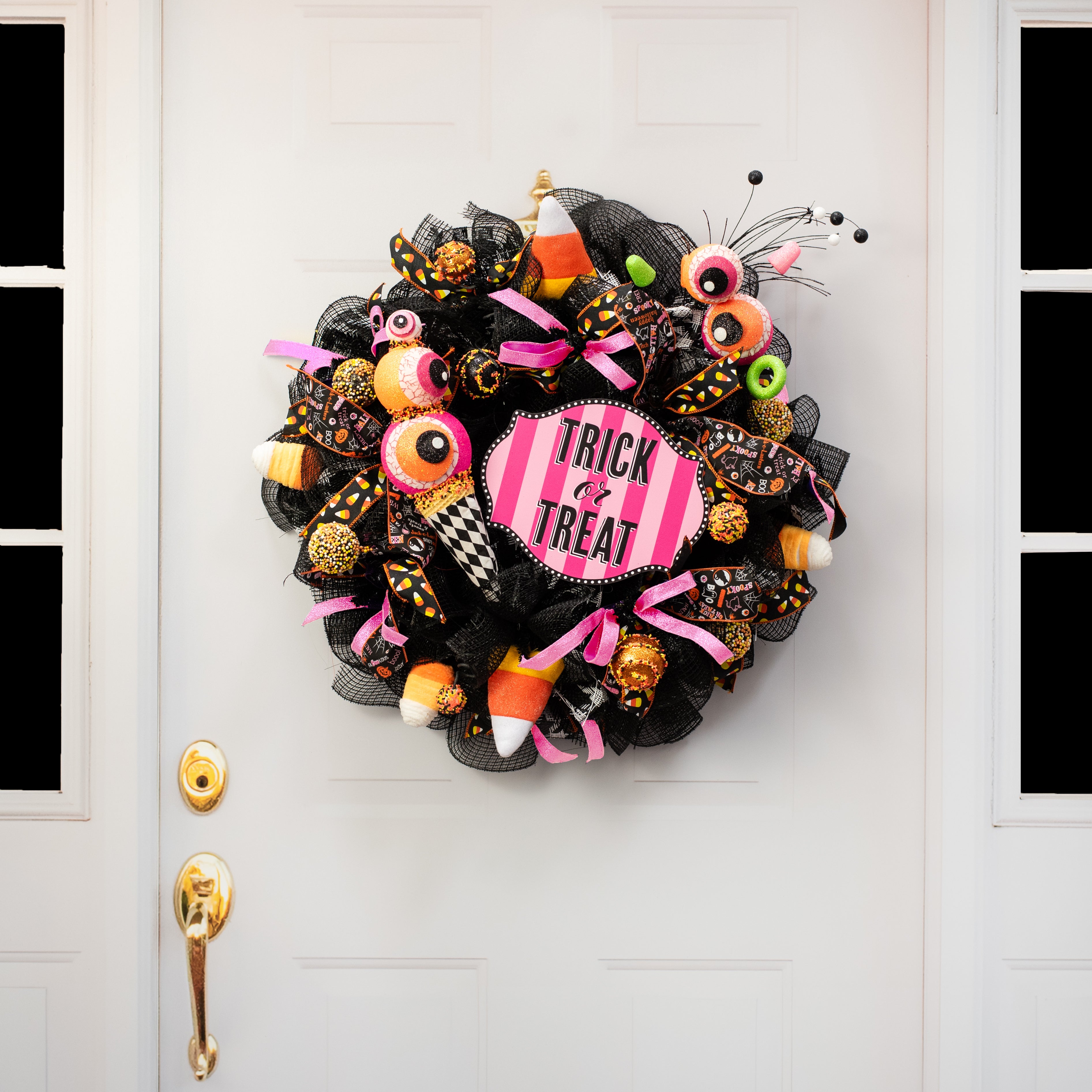 13" EyesCream Ornament: Harlequin Eyeballs Ice Cream detail photo 5