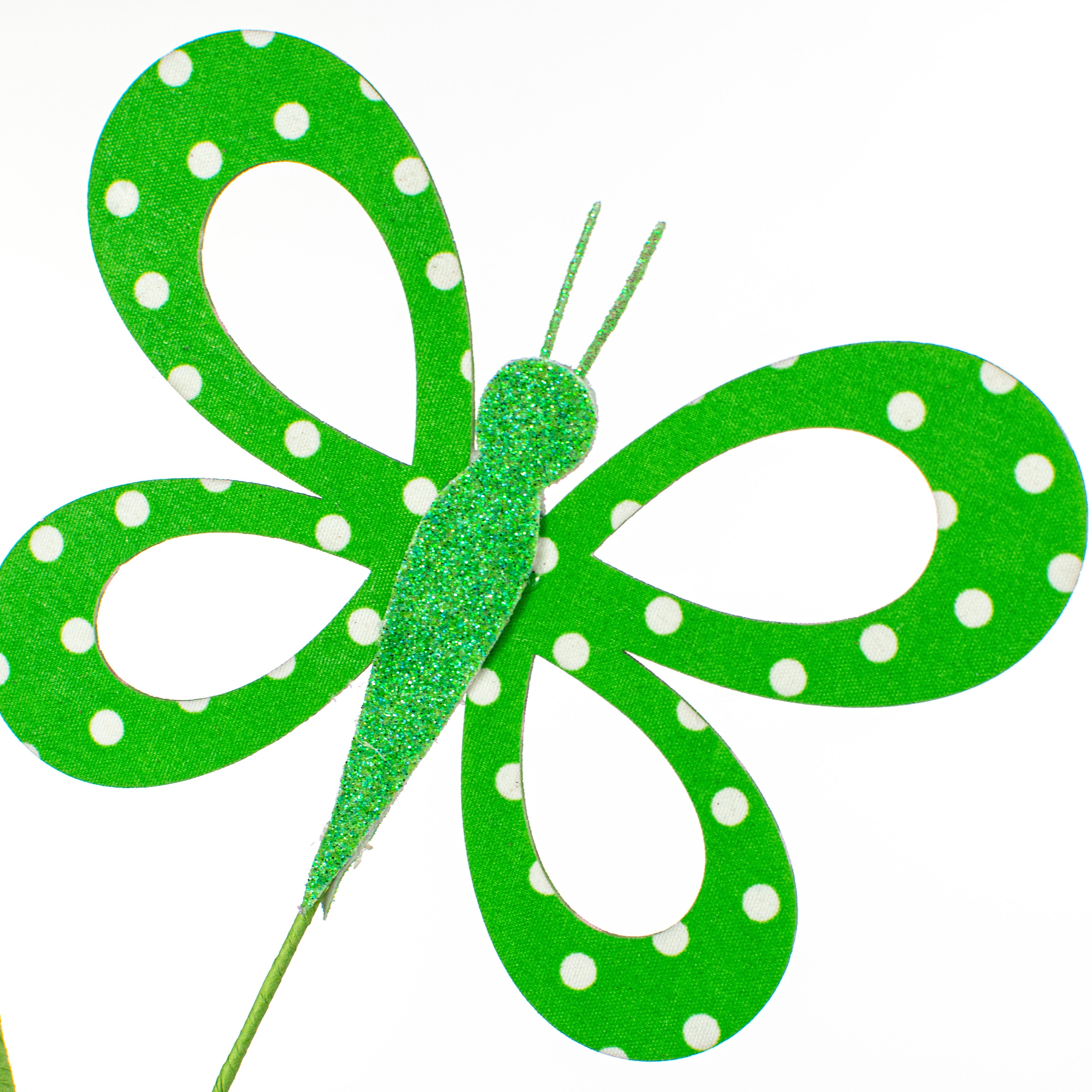 26" Fabric Hollow Butterfly Spray: Green Lifestyle Photo