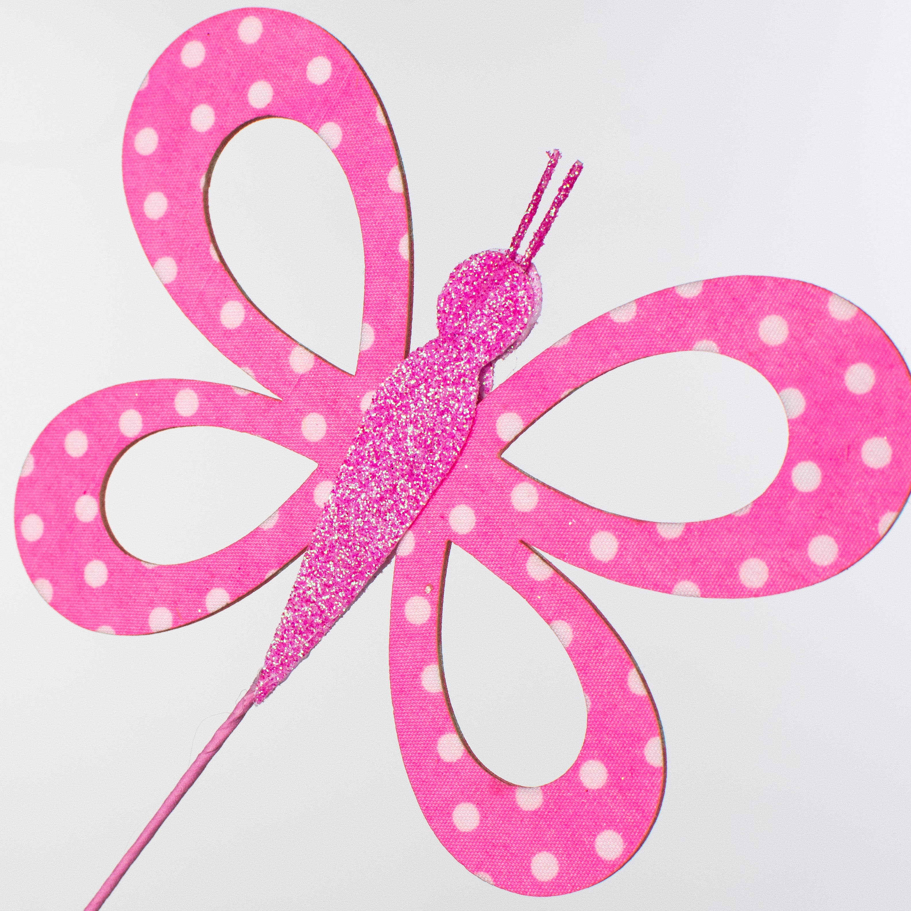 26" Fabric Hollow Butterfly Spray: Light Pink Lifestyle Photo