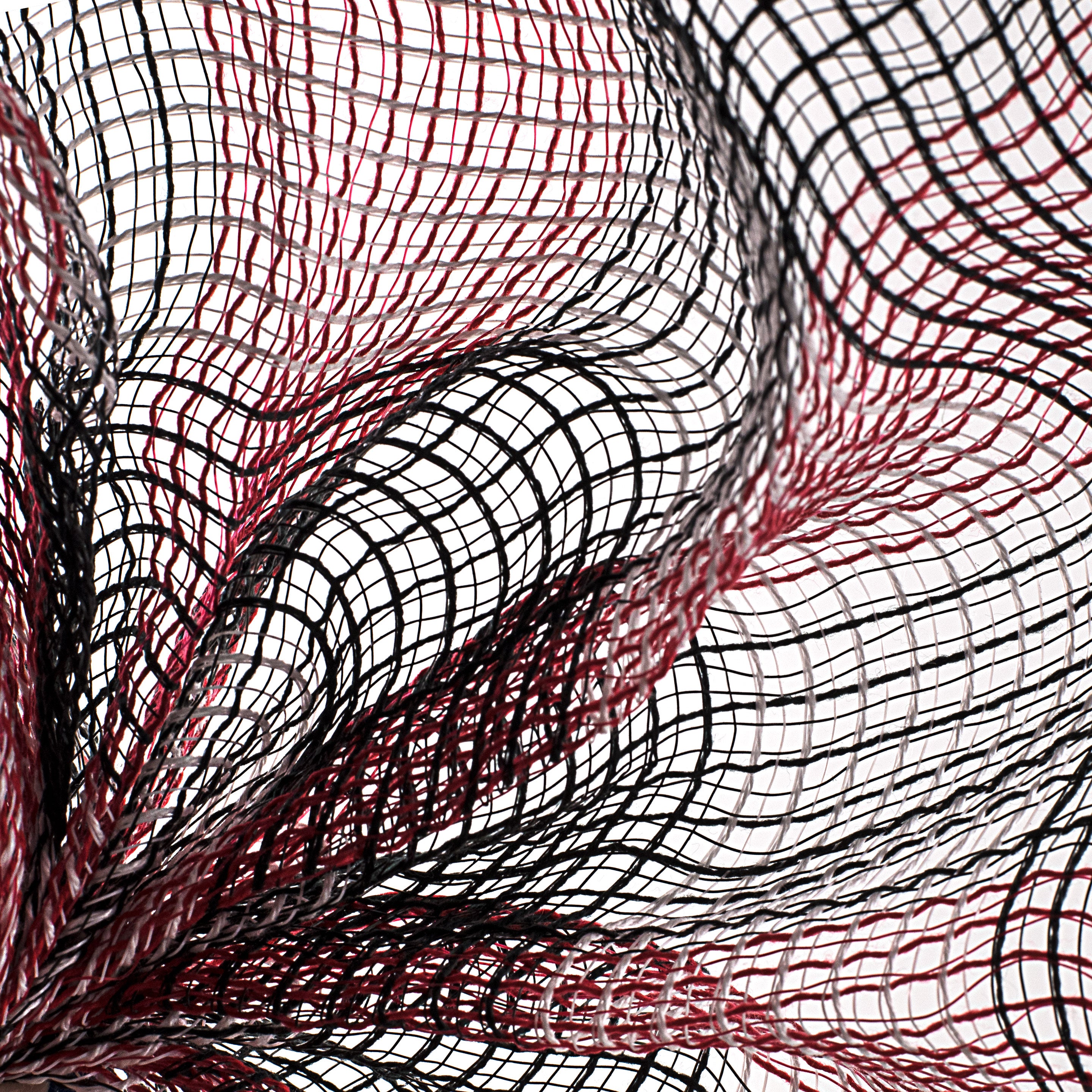 10" Fabric Mesh: Black, Red, White Plaid Lifestyle Photo