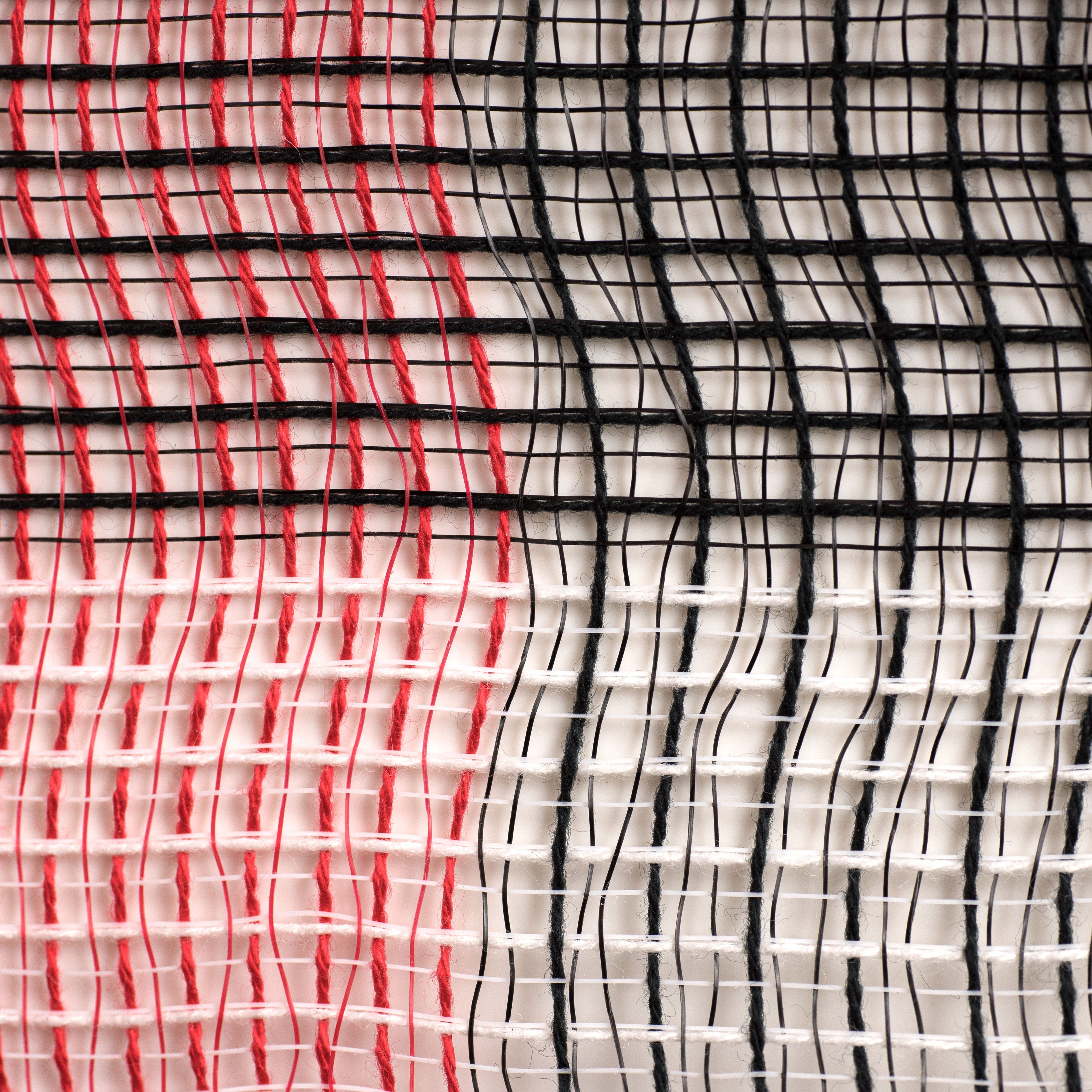 21" Fabric Mesh: Black, Red, White Plaid detail photo 3
