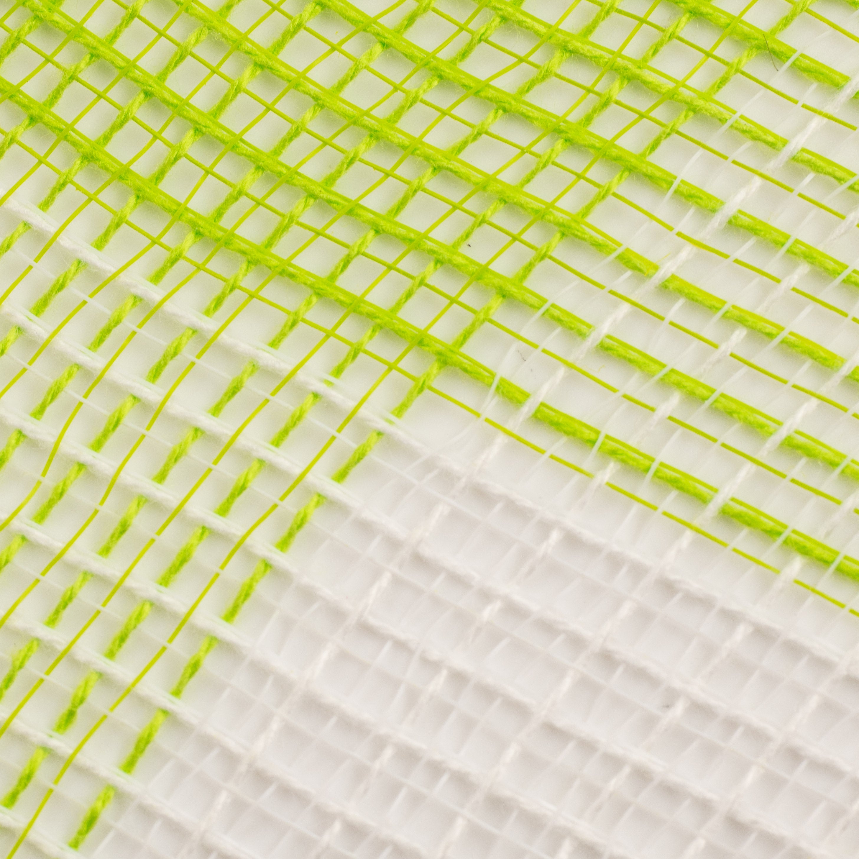 10" Fabric Mesh: Lime & White Plaid detail photo 3