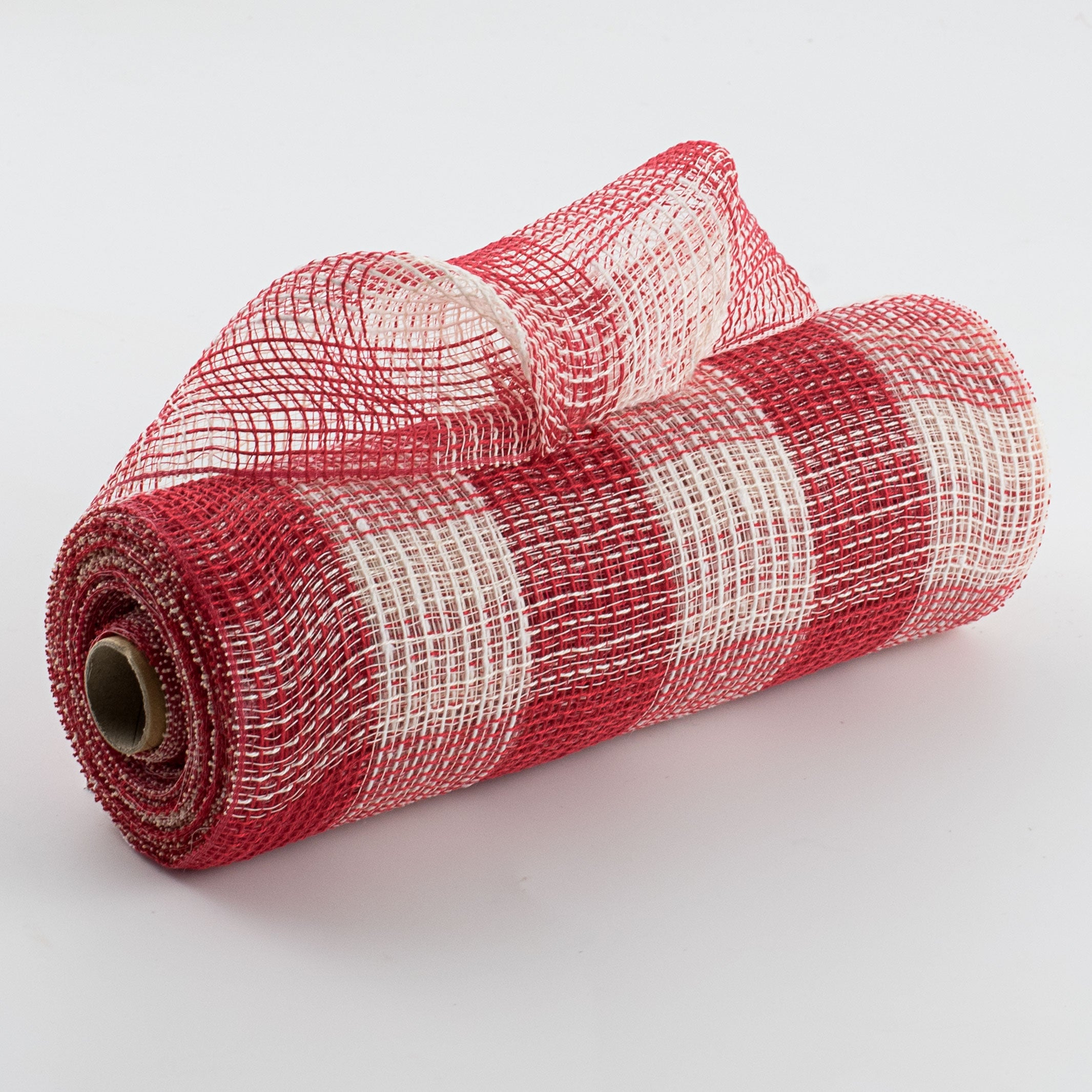 10" Fabric Mesh: Red & Cream Plaid Item Number: XB98510-10