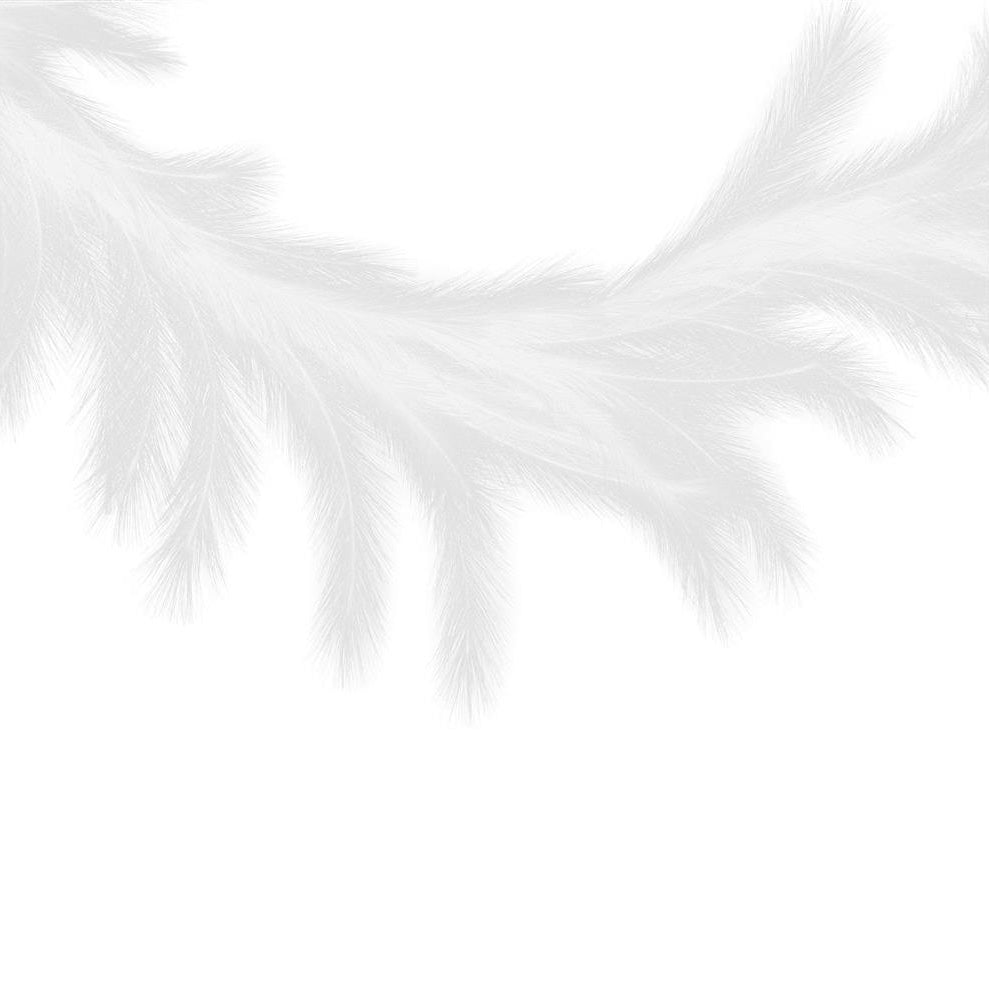 6' Fabric Pampas Grass Garland: White Item Number: FG601727