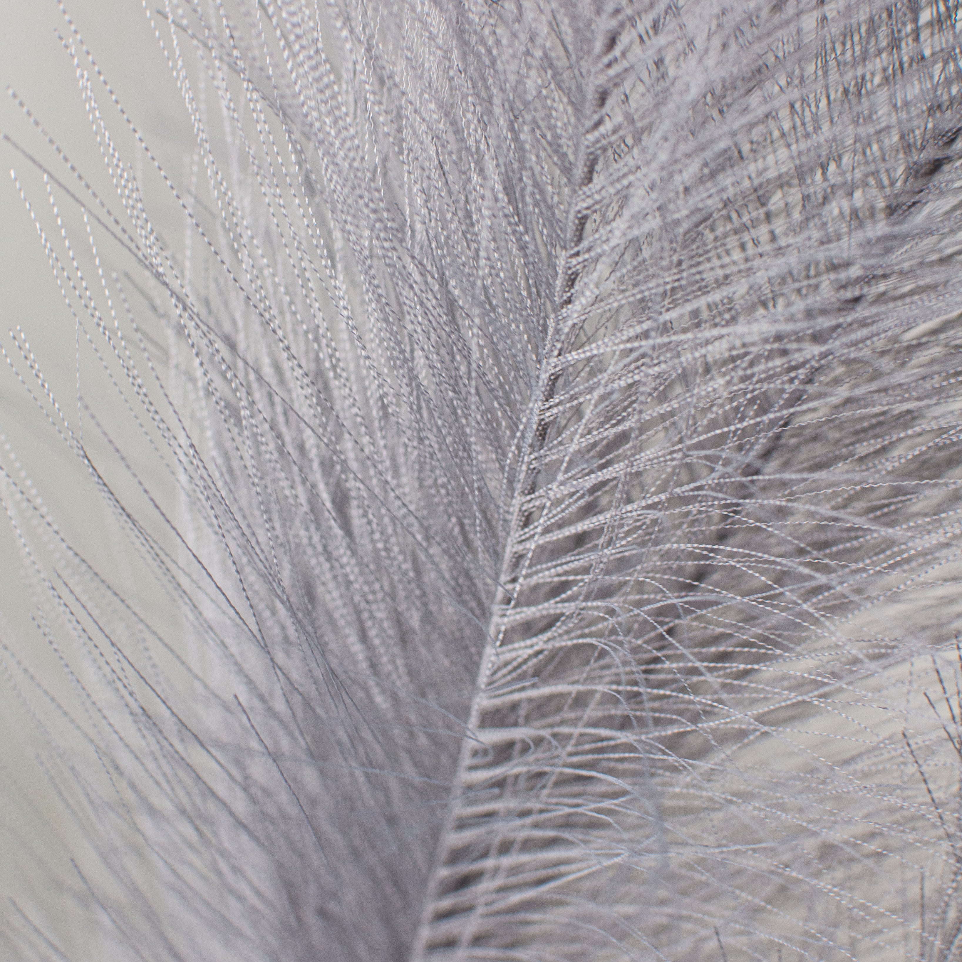 32" Fabric Pampas Grass Spray: Grey detail photo 3