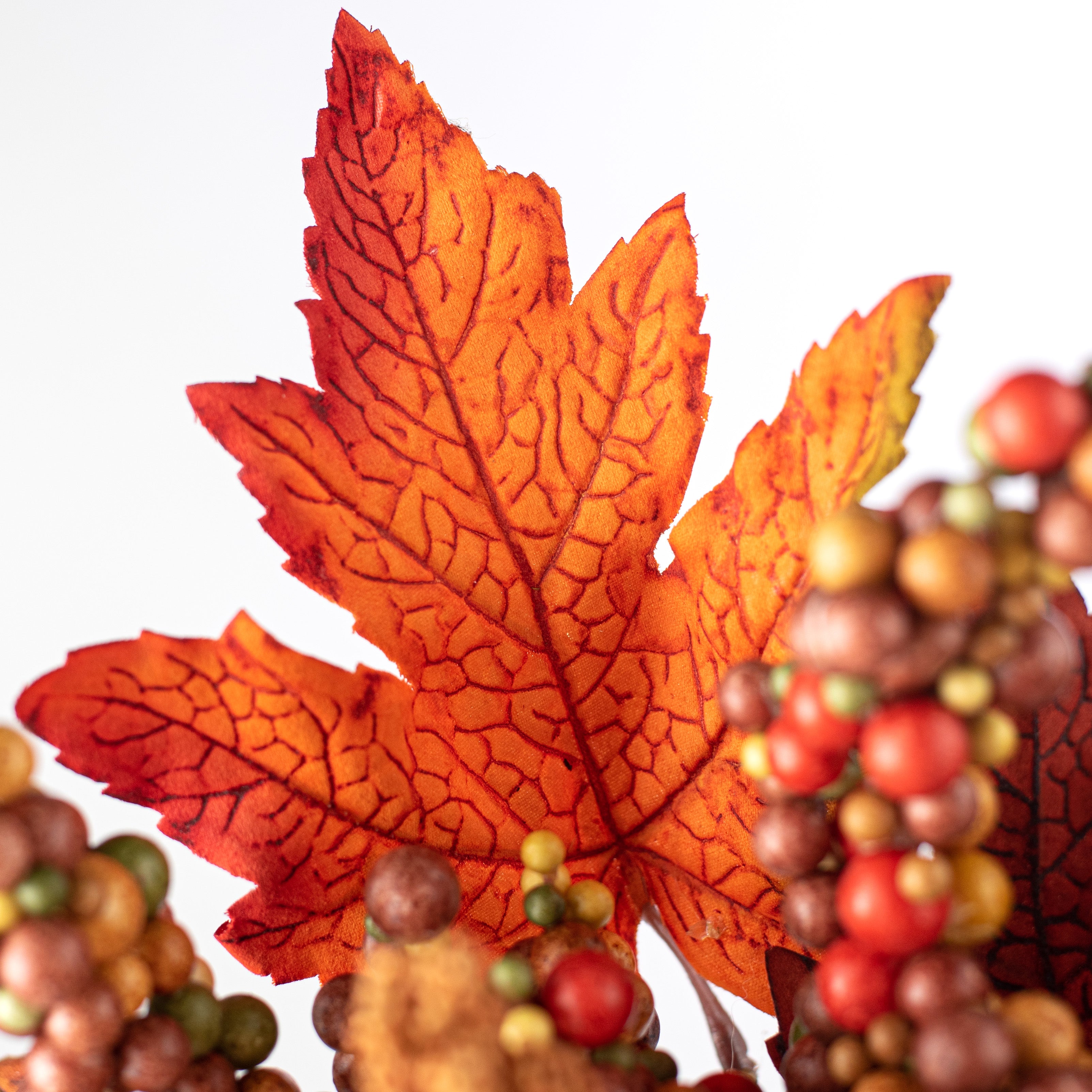 14" Fall Berry Leaf Pick detail photo 4