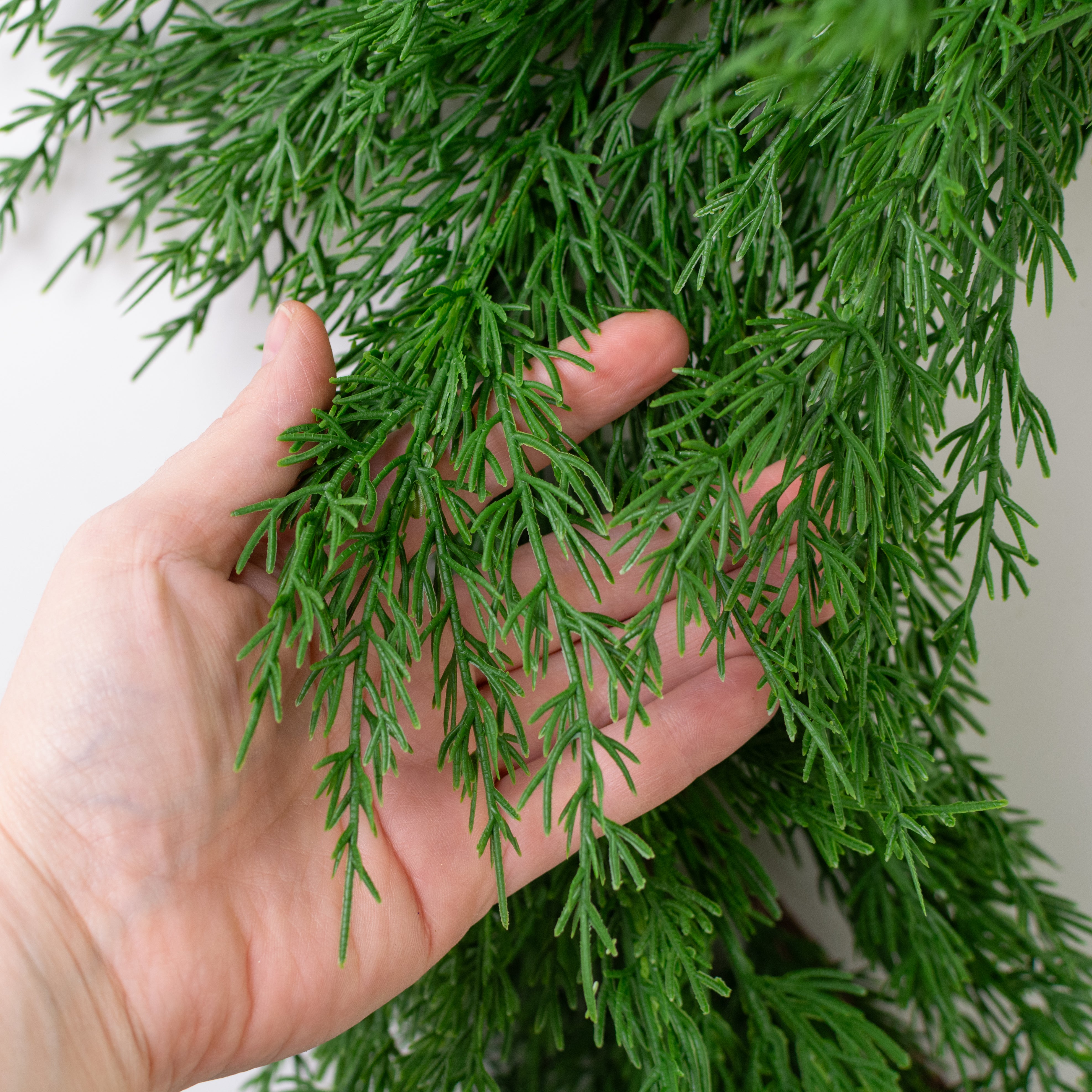 66" Faux Cypress Garland detail photo 4