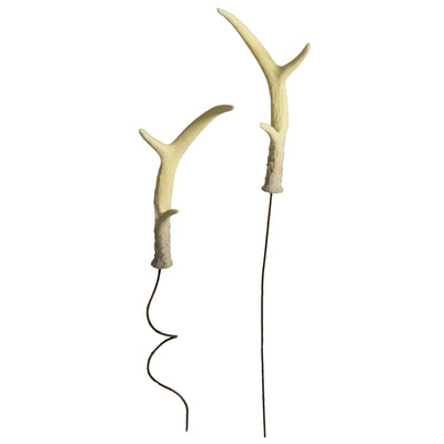 9" Faux Deer Antlers On Wire (Set of 2) Item Number: MZ2089