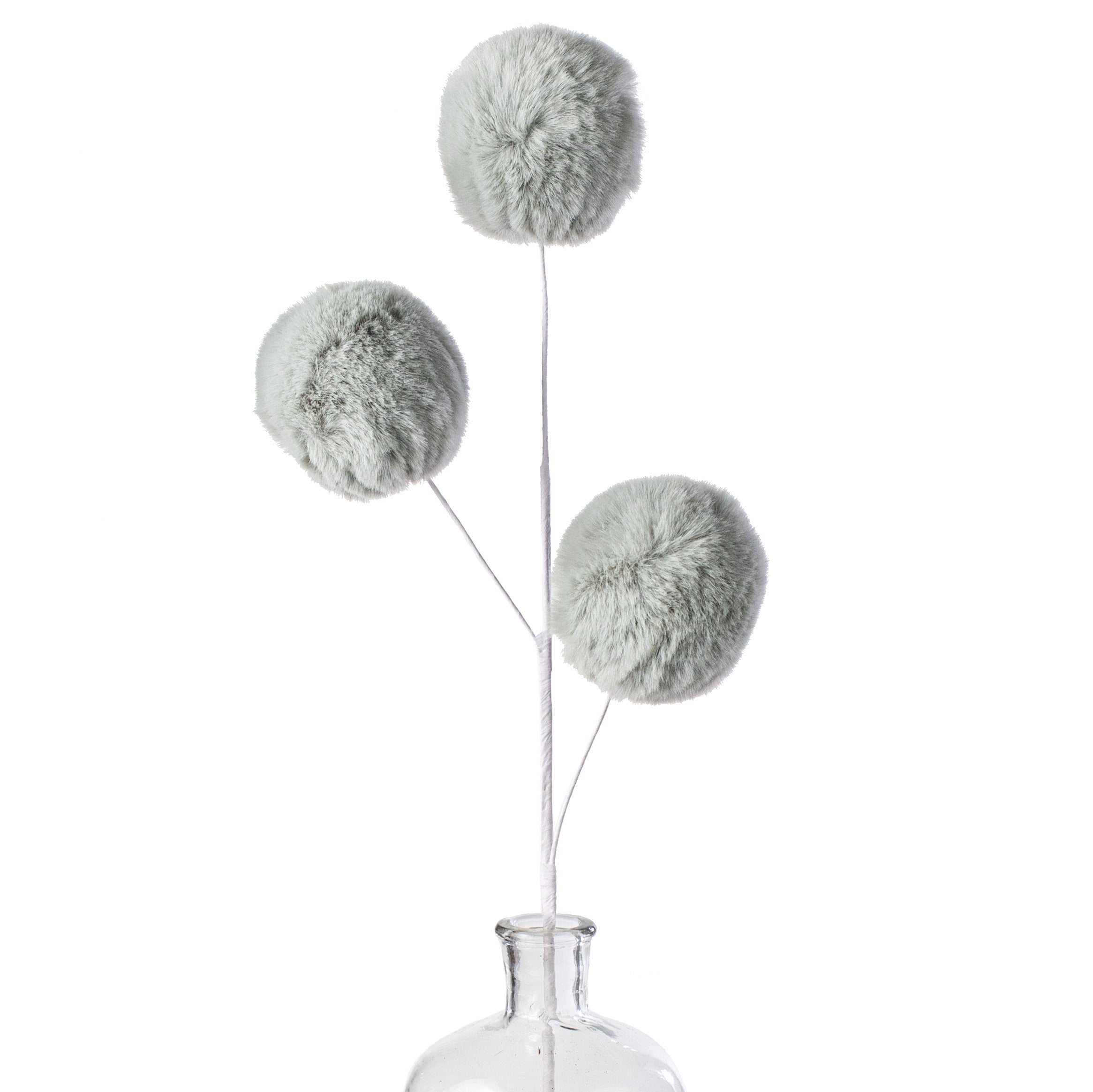29" Faux Fur Spray: Grey Item Number: 85682GY