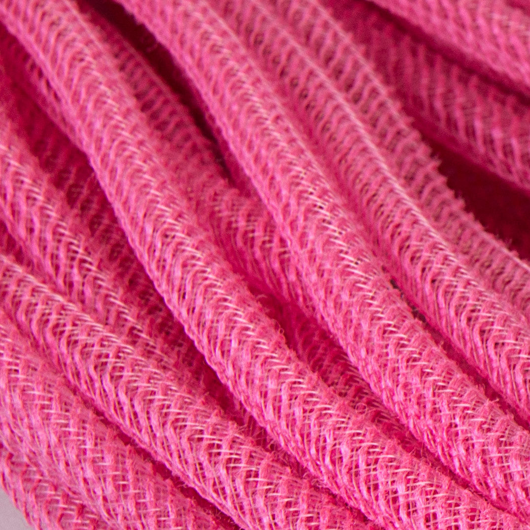 Faux Jute Deco Flex Tubing Ribbon: Dark Pink (30 Yards) Lifestyle Photo