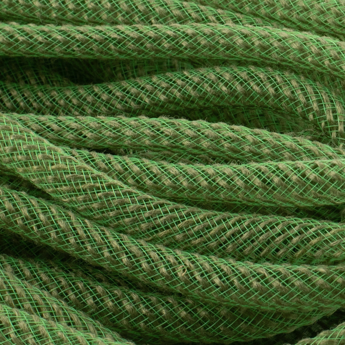 Faux Jute Deco Flex Tubing Ribbon: Moss Green (30 Yards) Lifestyle Photo
