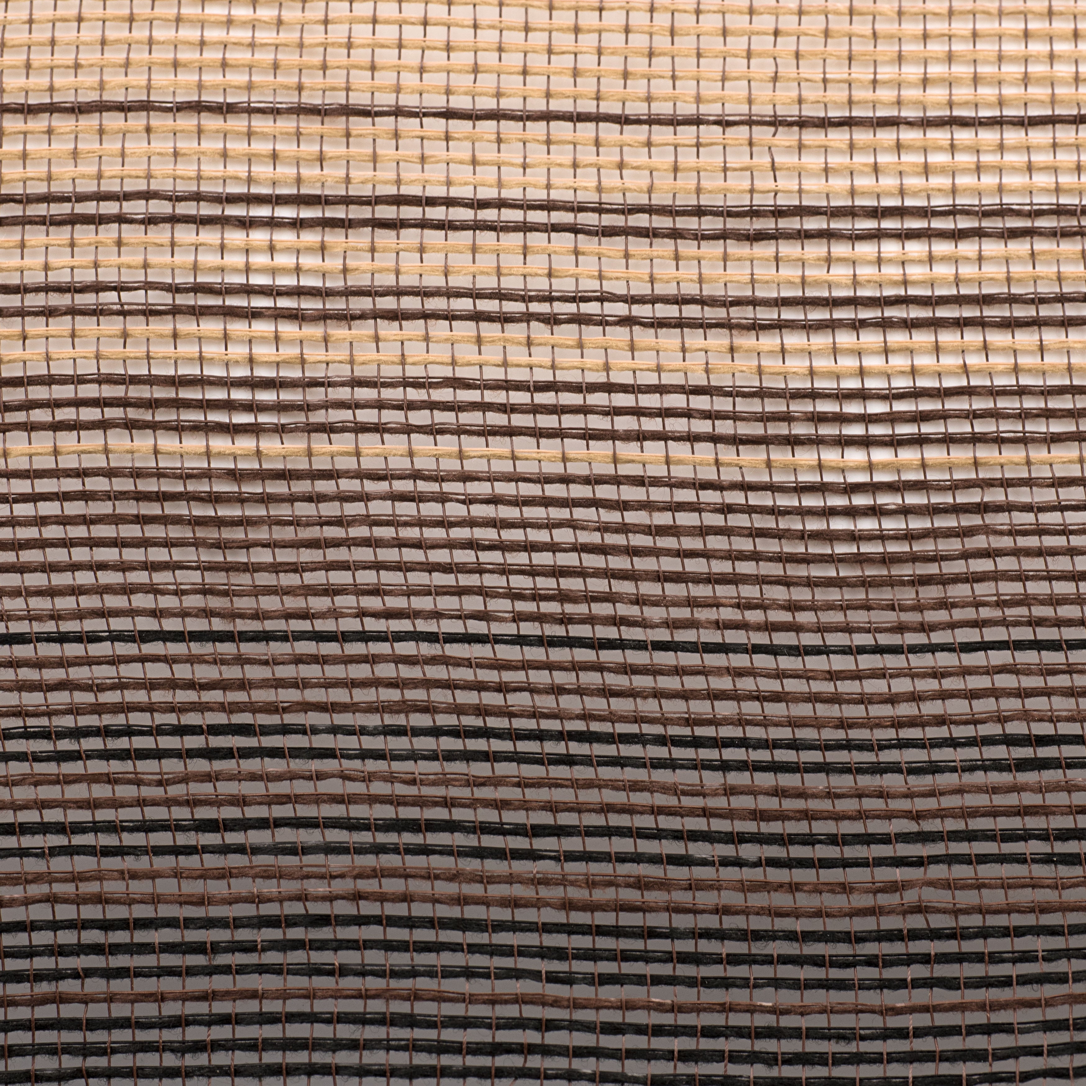 10" Faux Jute Ombré Mesh: Chocolate, Black, Natural detail photo 3