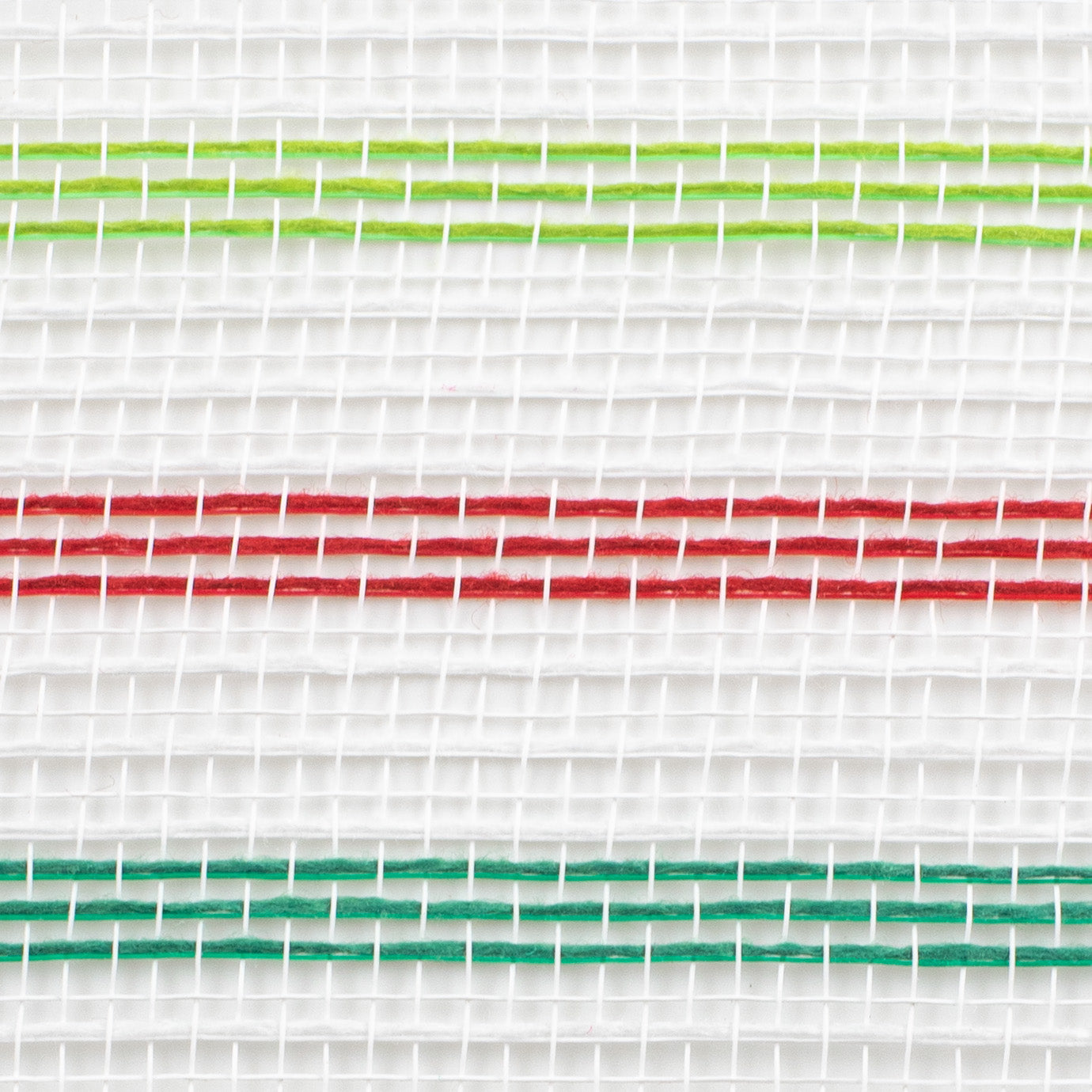 10" Faux Jute Stripe Mesh: White, Red, Emerald, Lime detail photo 3