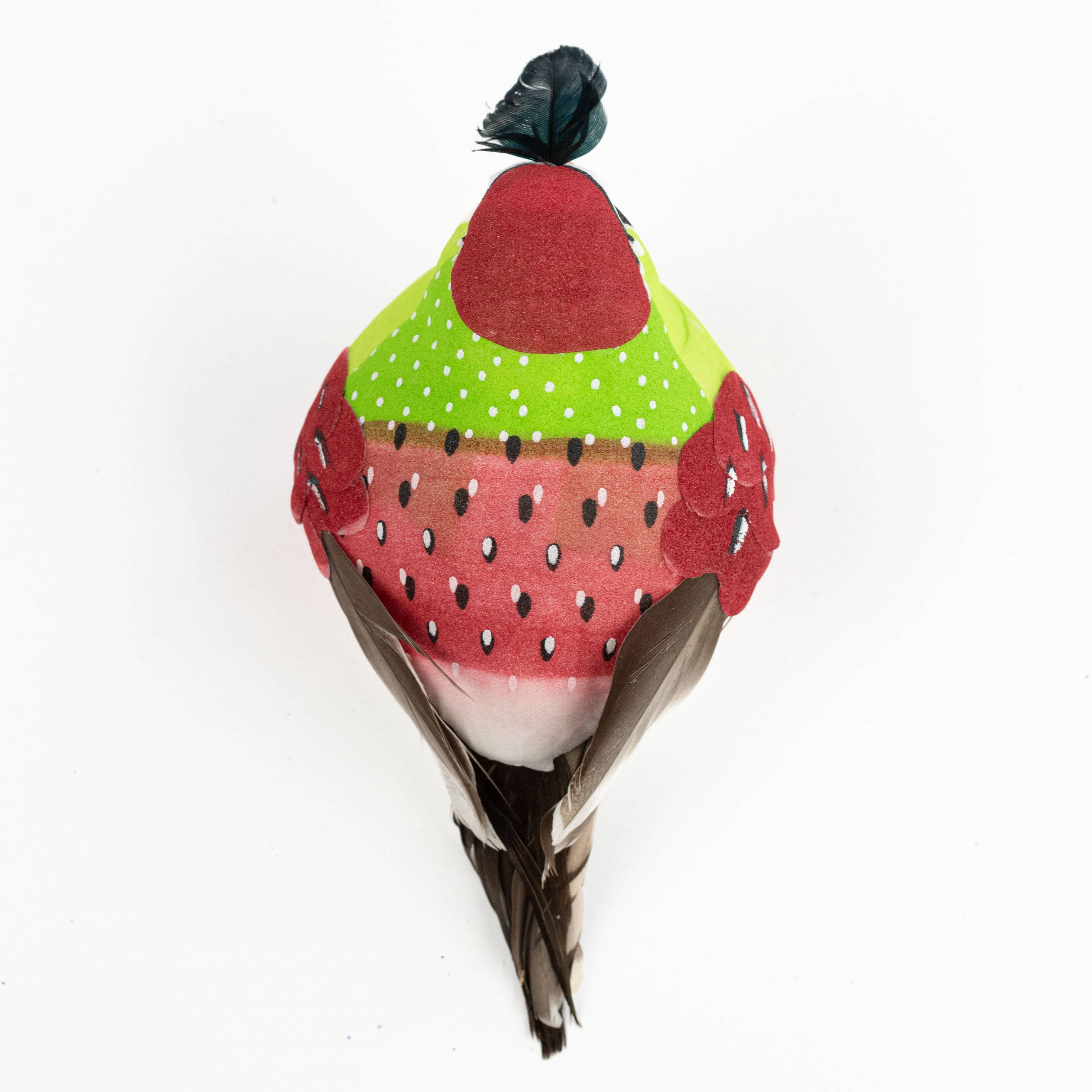 6.5" Feather Partridge Clip Ornament detail photo 3