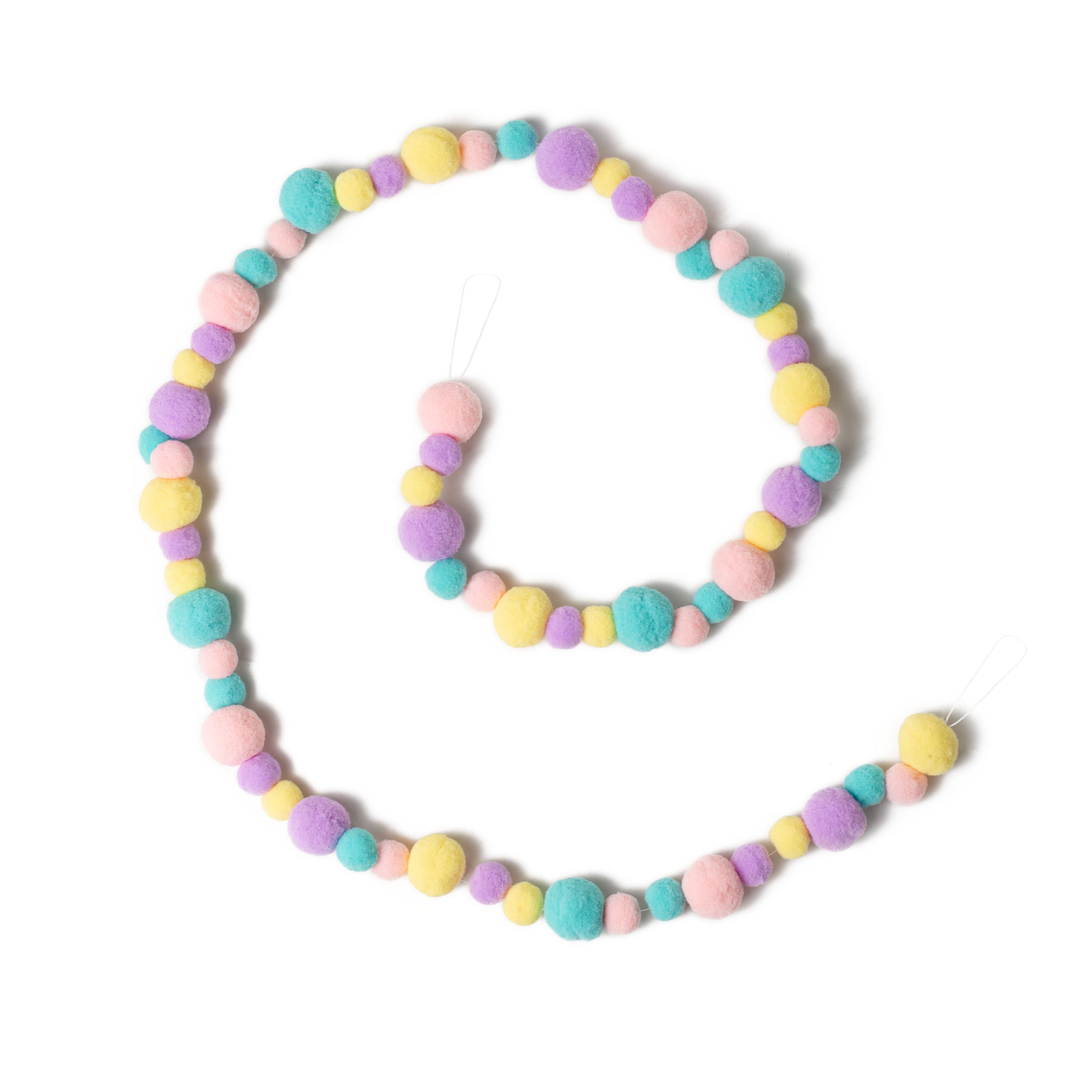 4' Felt Ball Garland: Pastel Item Number: 63150PASTEL
