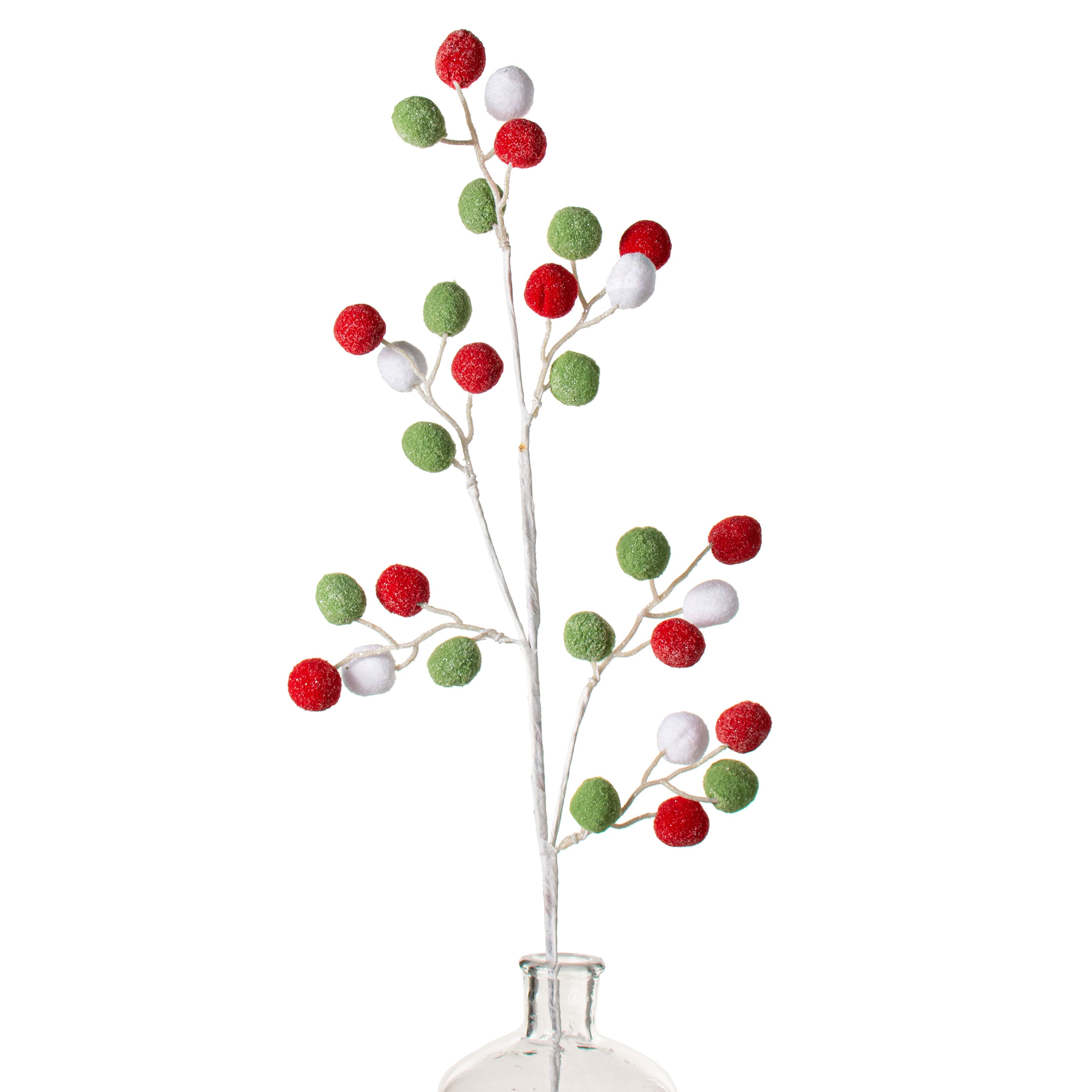 28" Felt Ball Spray: Red, White, Green Item Number: 85628RWG