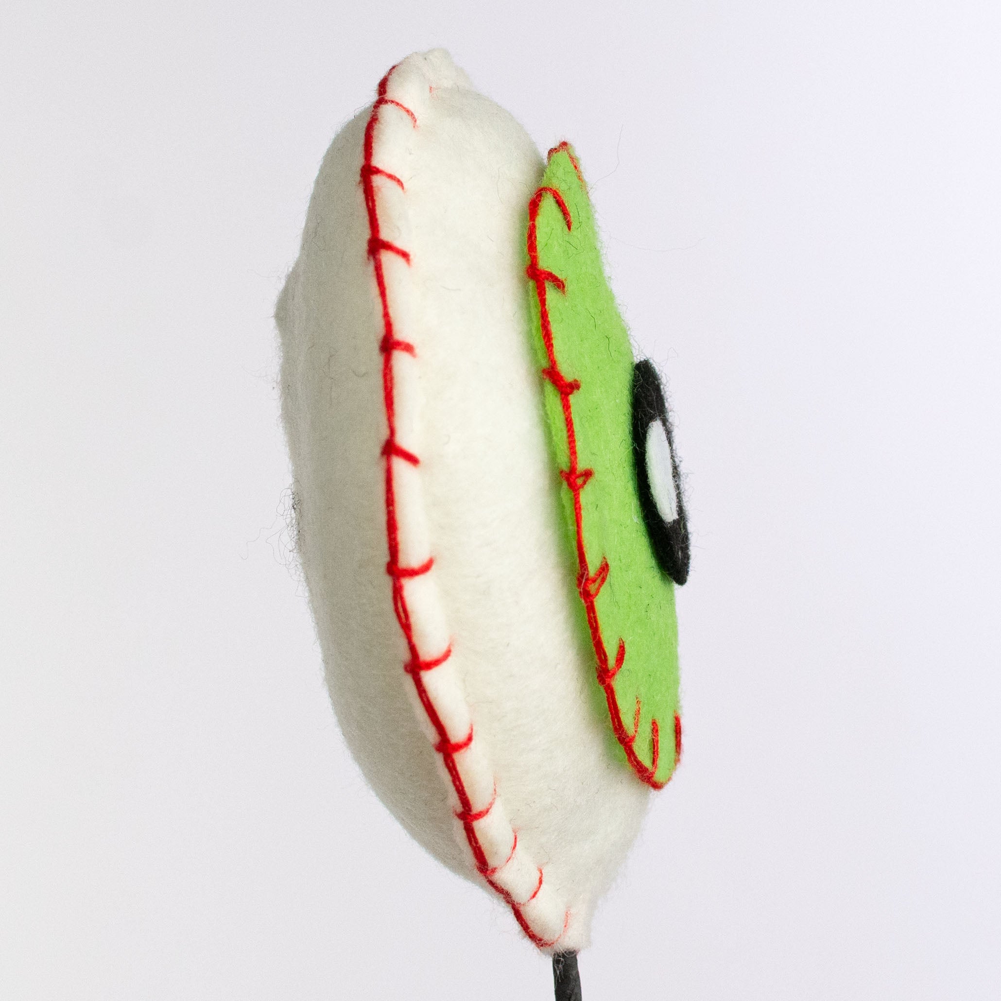 12" Felt Eyeball Pick: Lime Green Lifestyle Photo