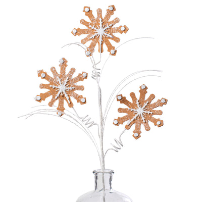 28" Felt Gingerbread Snowflake Spray Item Number: XS1159