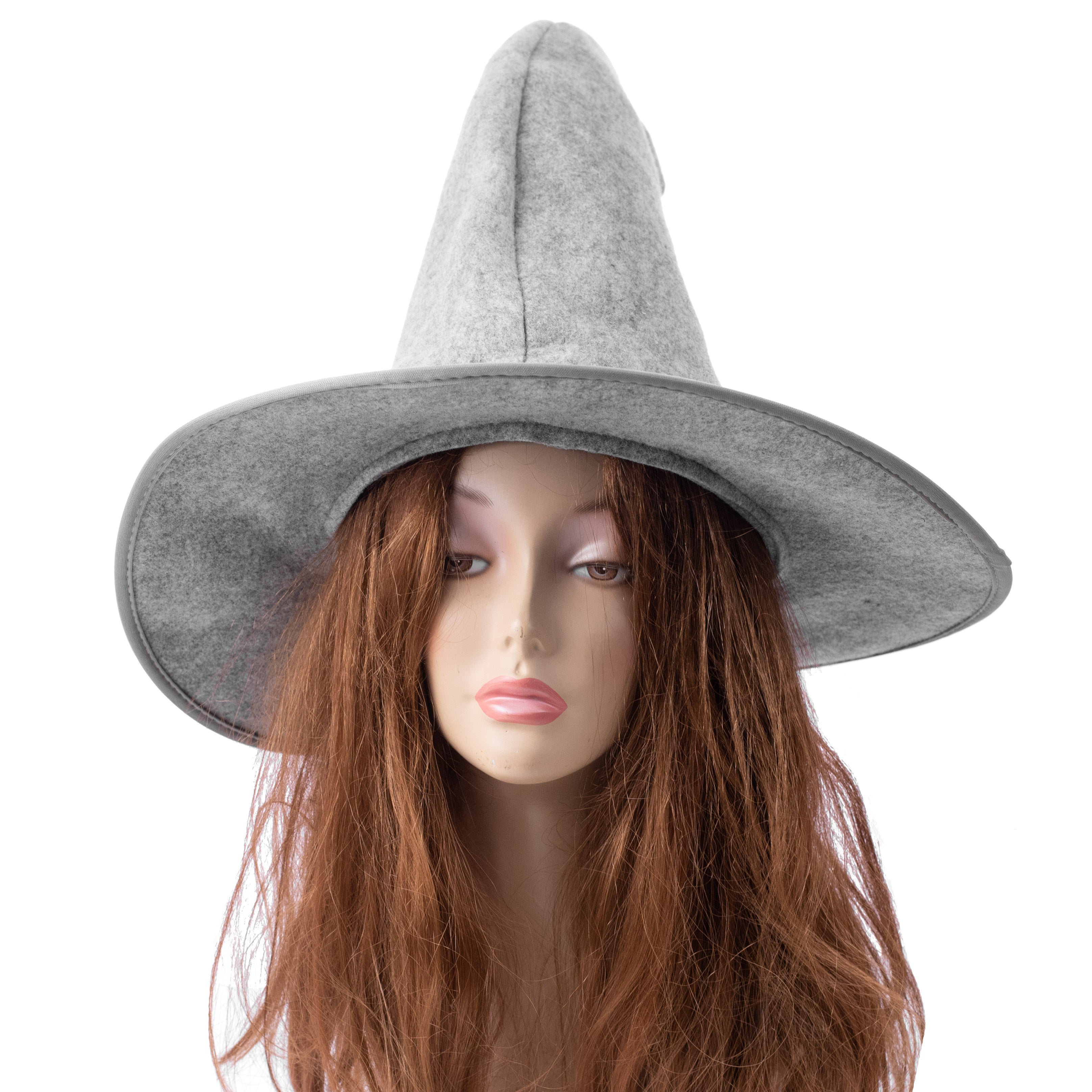 Felt Grey Wizard Hat Lifestyle Photo