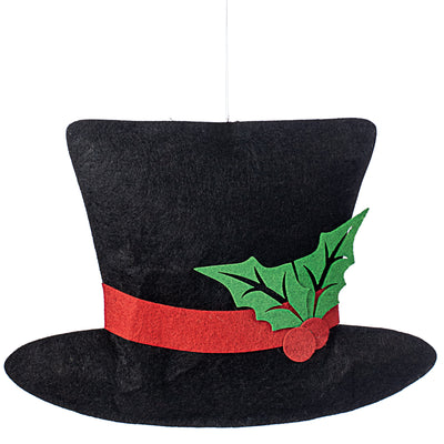 12" Felt Snowman Top Hat Ornament Item Number: XN5869