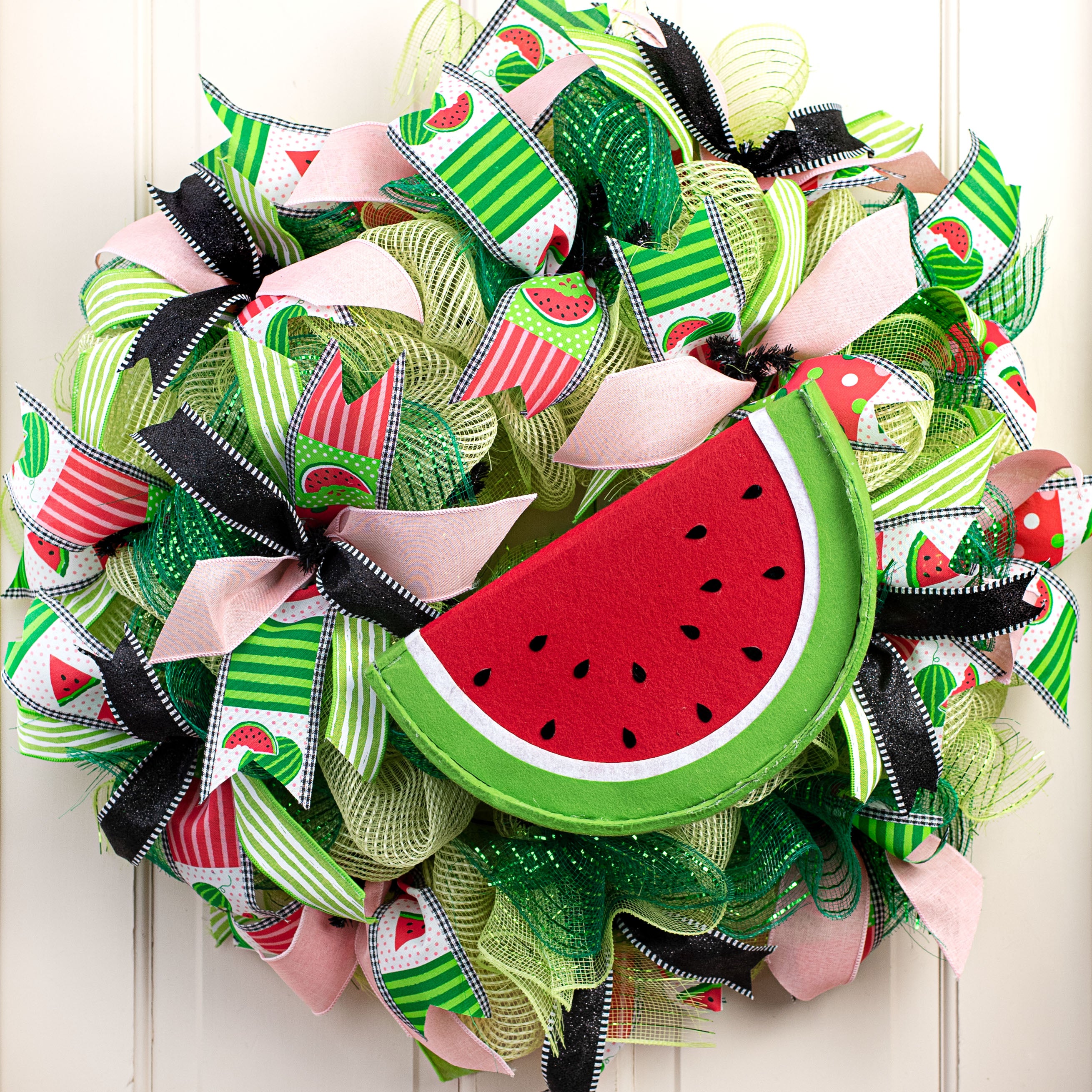 12" Felt Watermelon Ornament Lifestyle Photo