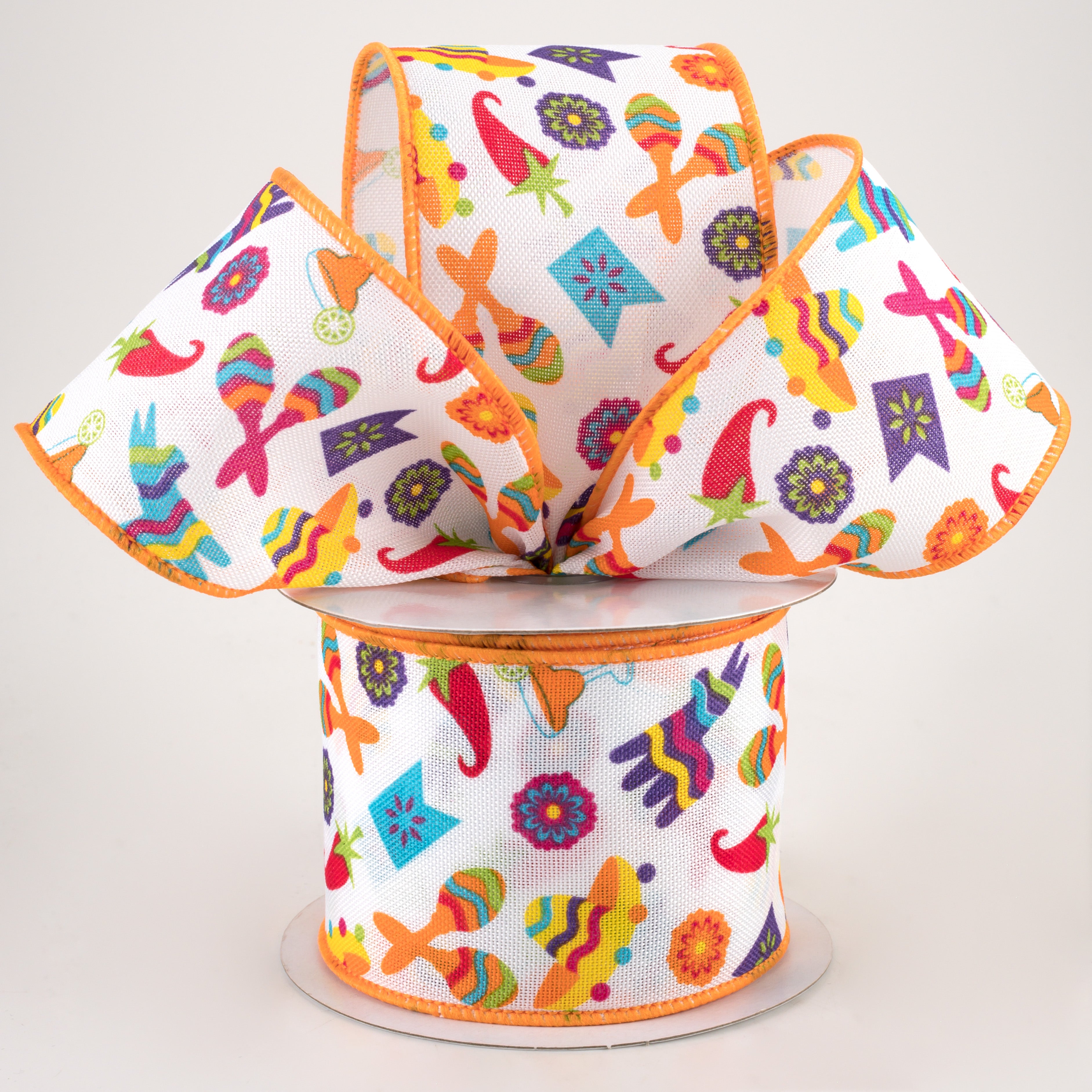 2.5" Fiesta Sombrero, Maracas, Donkey Ribbon (10 Yards) Lifestyle Photo