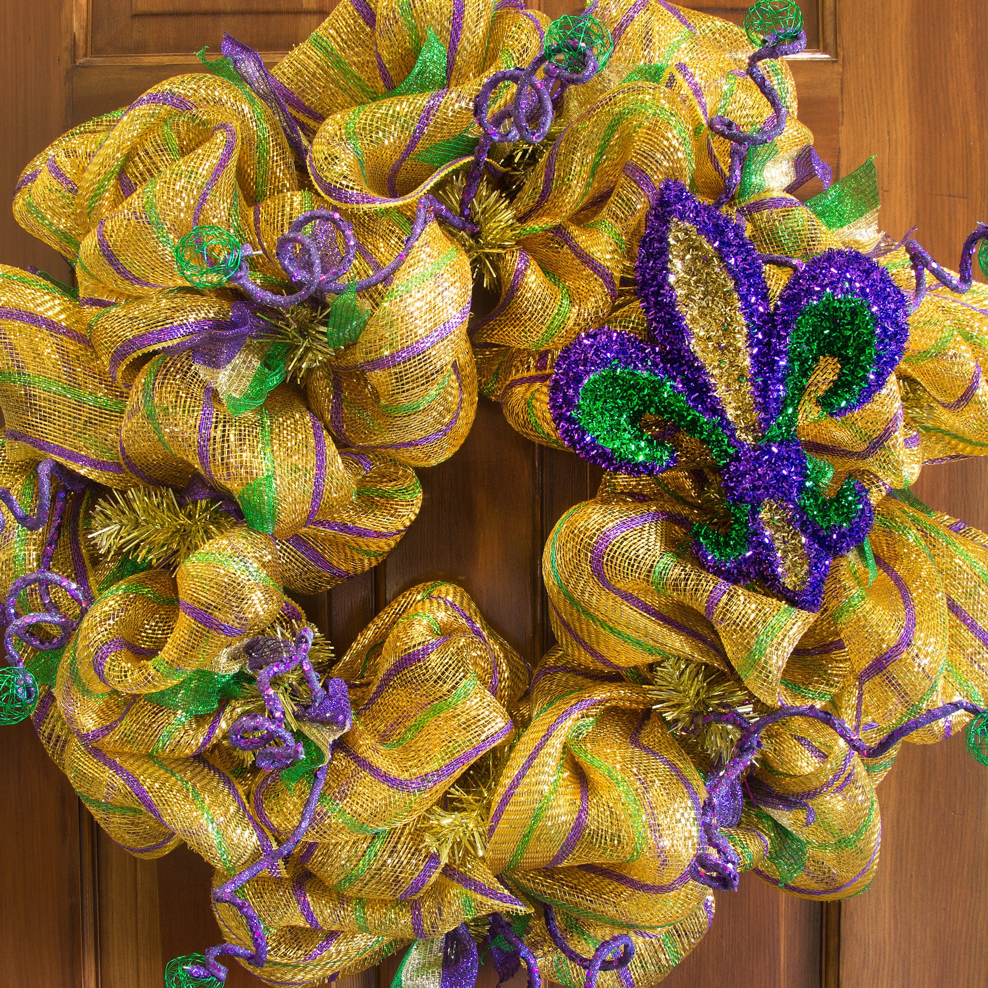 10" Fleur de Lis Ornament: PGG Tinsel Lifestyle Photo