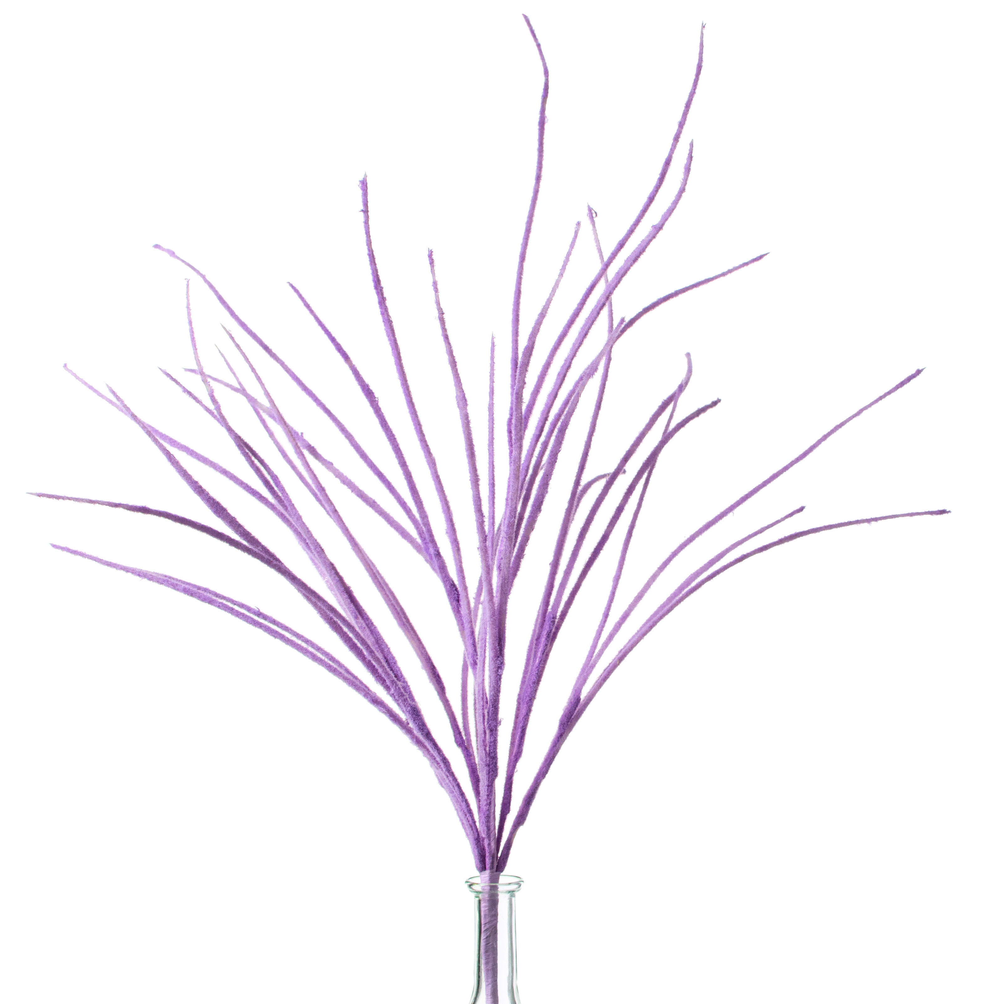 27" Flocked Grass Bush: Lavender Item Number: FG610213
