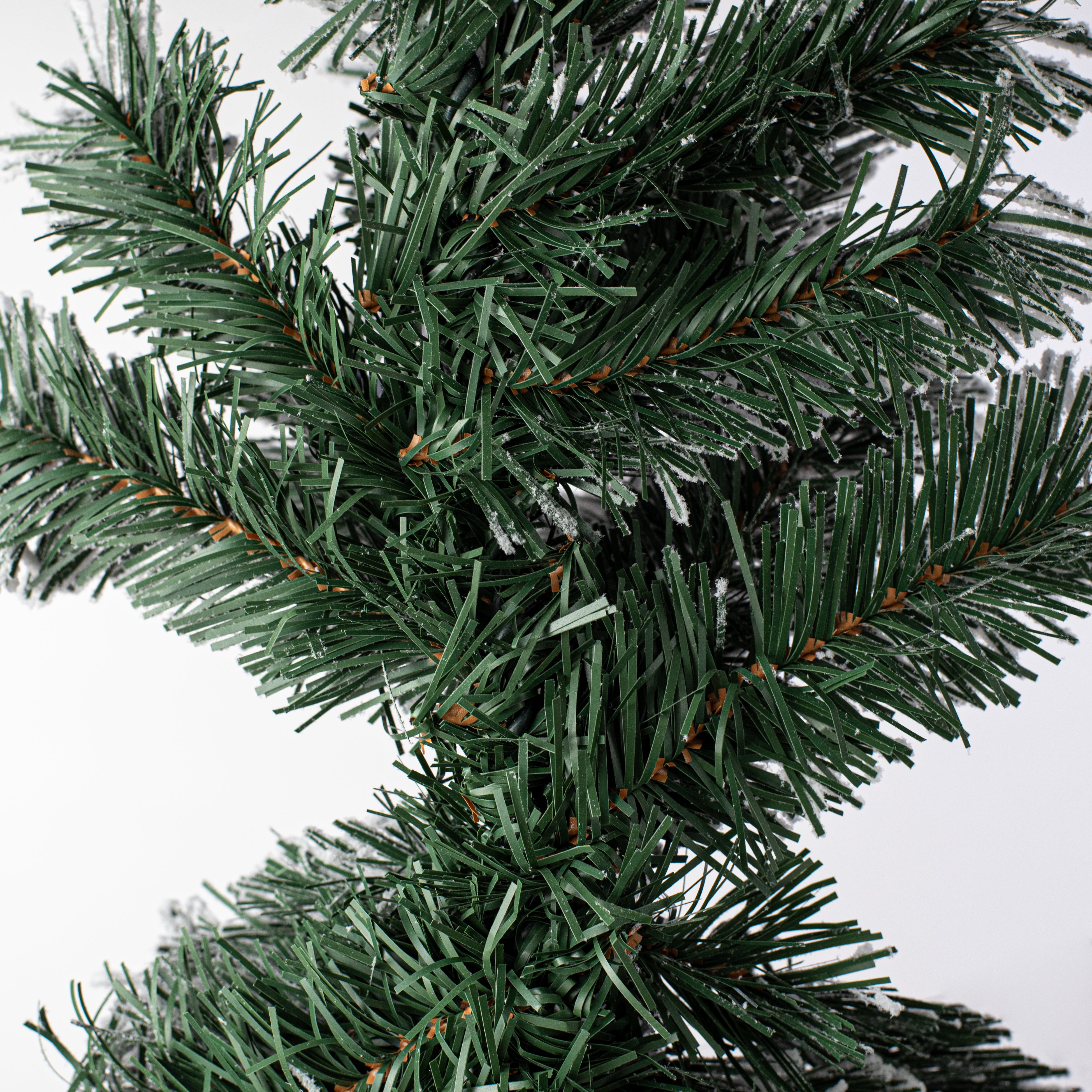 32" Flocked Kirkwood Pine Swag (36 Tips) detail photo 4