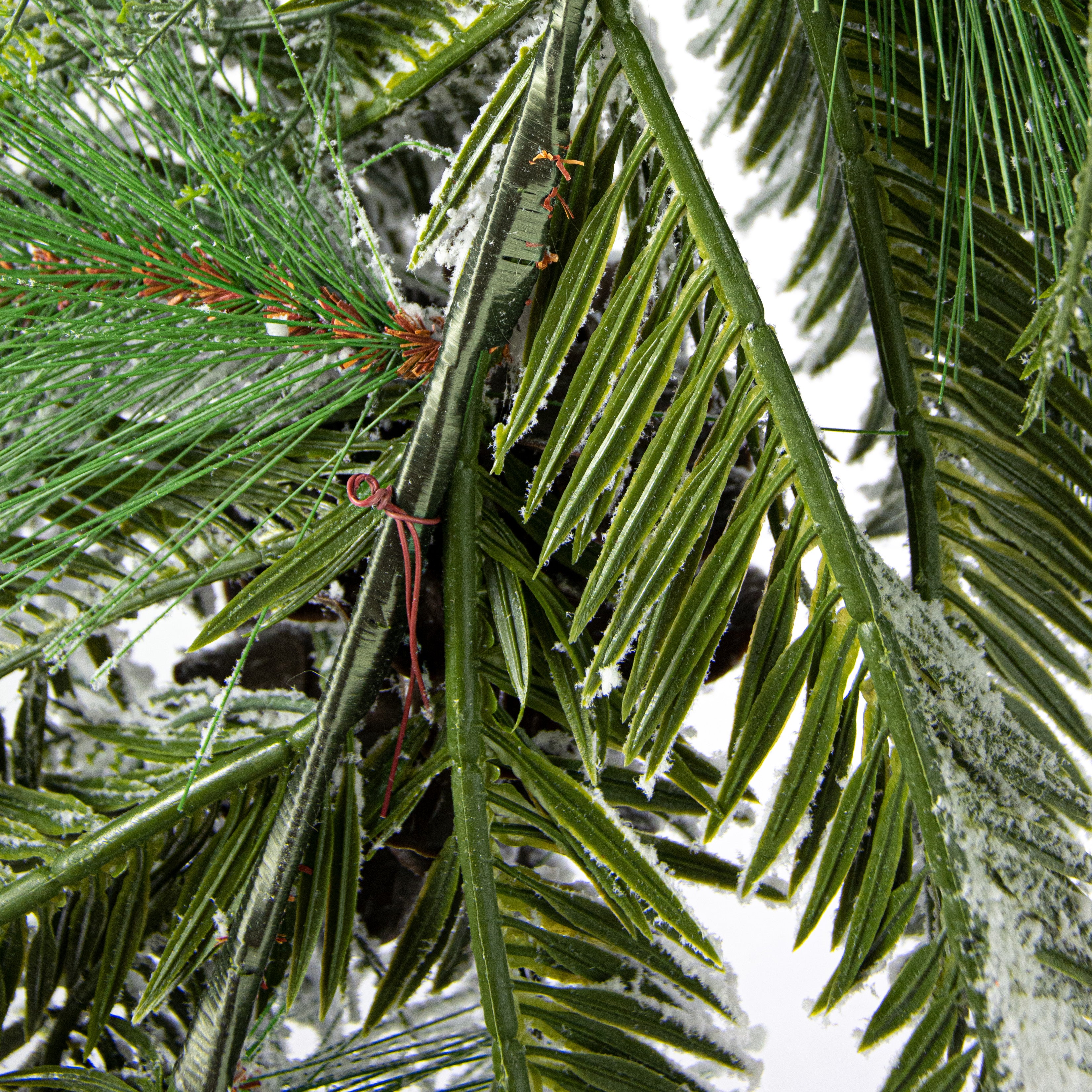 32" Flocked Pine Teardrop detail photo 5