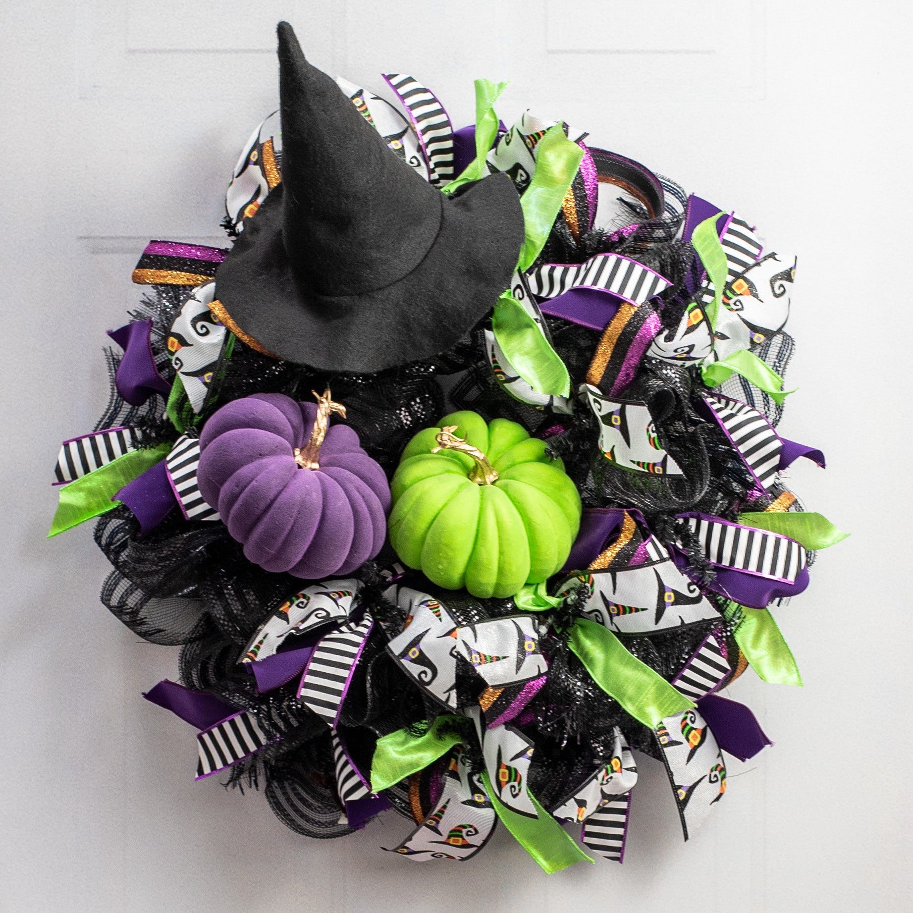 7" Flocked Pumpkin: Purple Lifestyle Photo