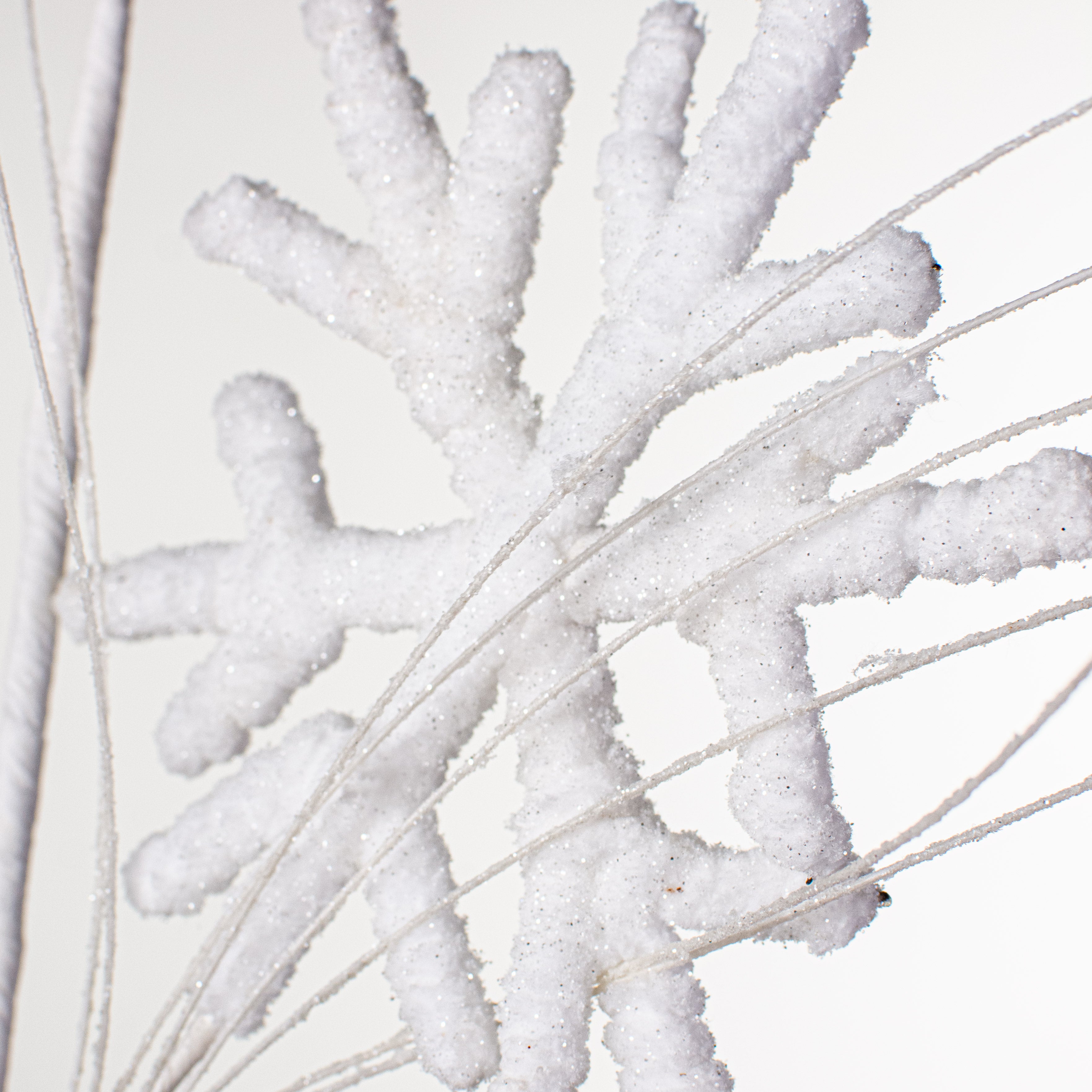 31" Flocked Snowflake Spray Lifestyle Photo