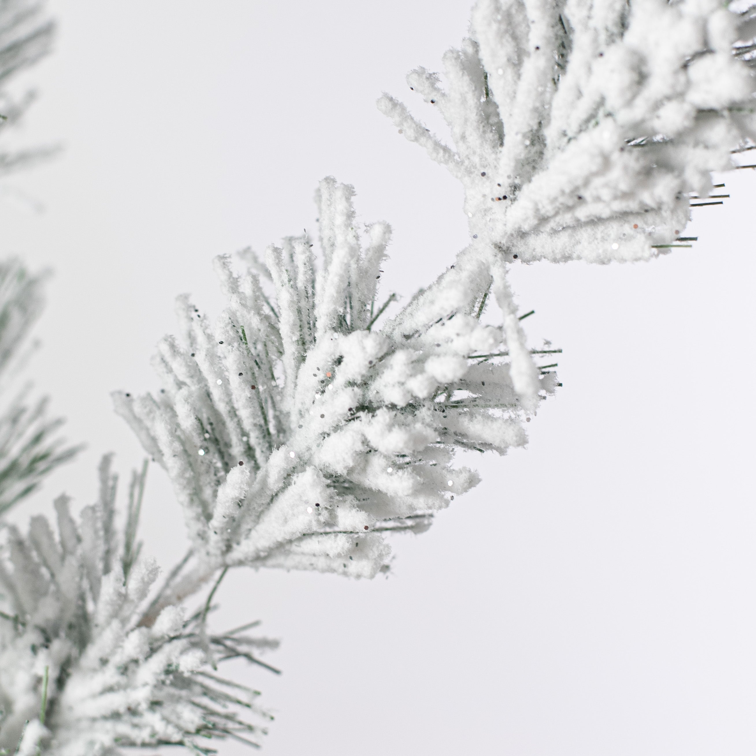 17" Flocked Split Pine Spray Lifestyle Photo