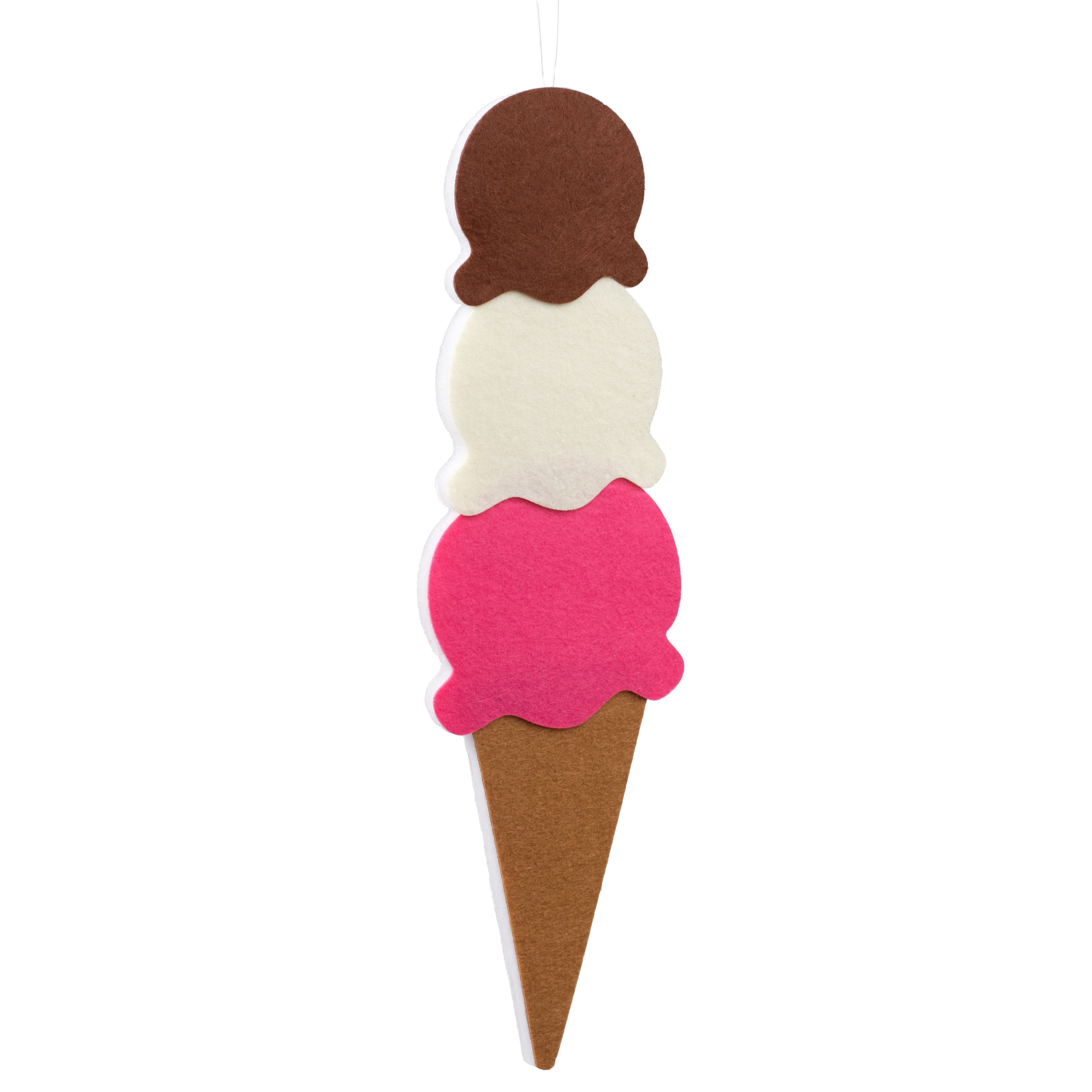 15" Foam Ice Cream Cone Ornament Item Number: MD047039
