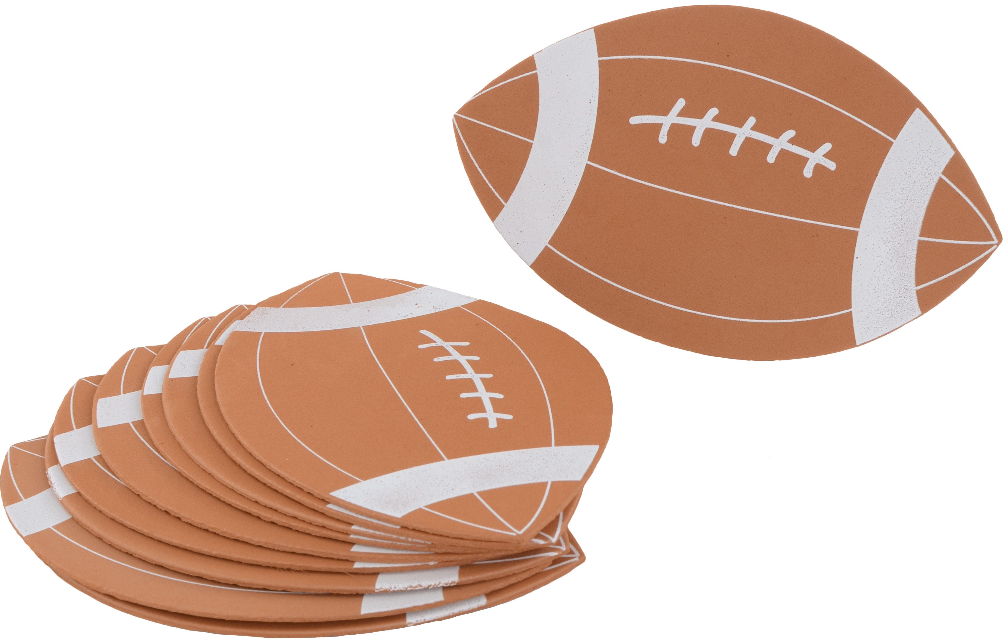 5.5" Foam Shapes: Brown Football (10) Item Number: 106-274