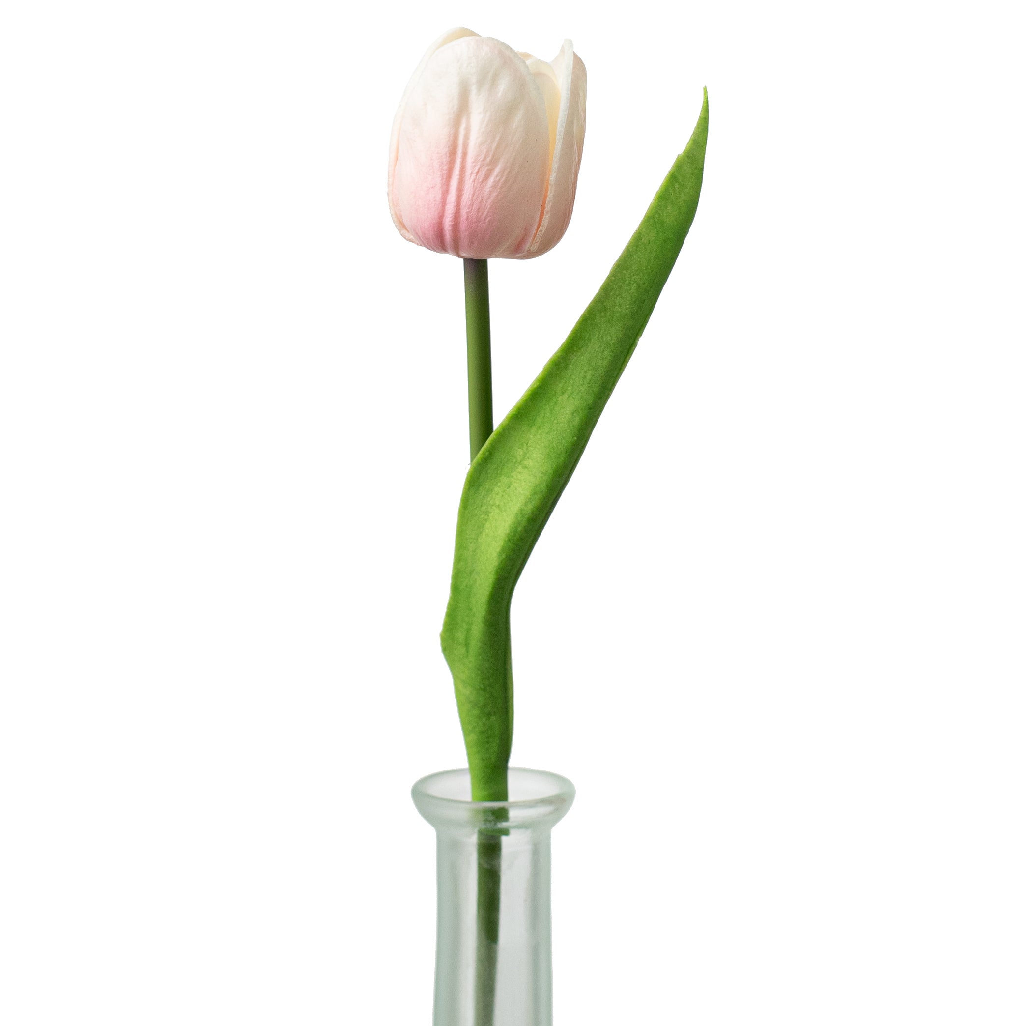 14" Foamy Tulip Bud With Leaf: Pink Item Number: 27252