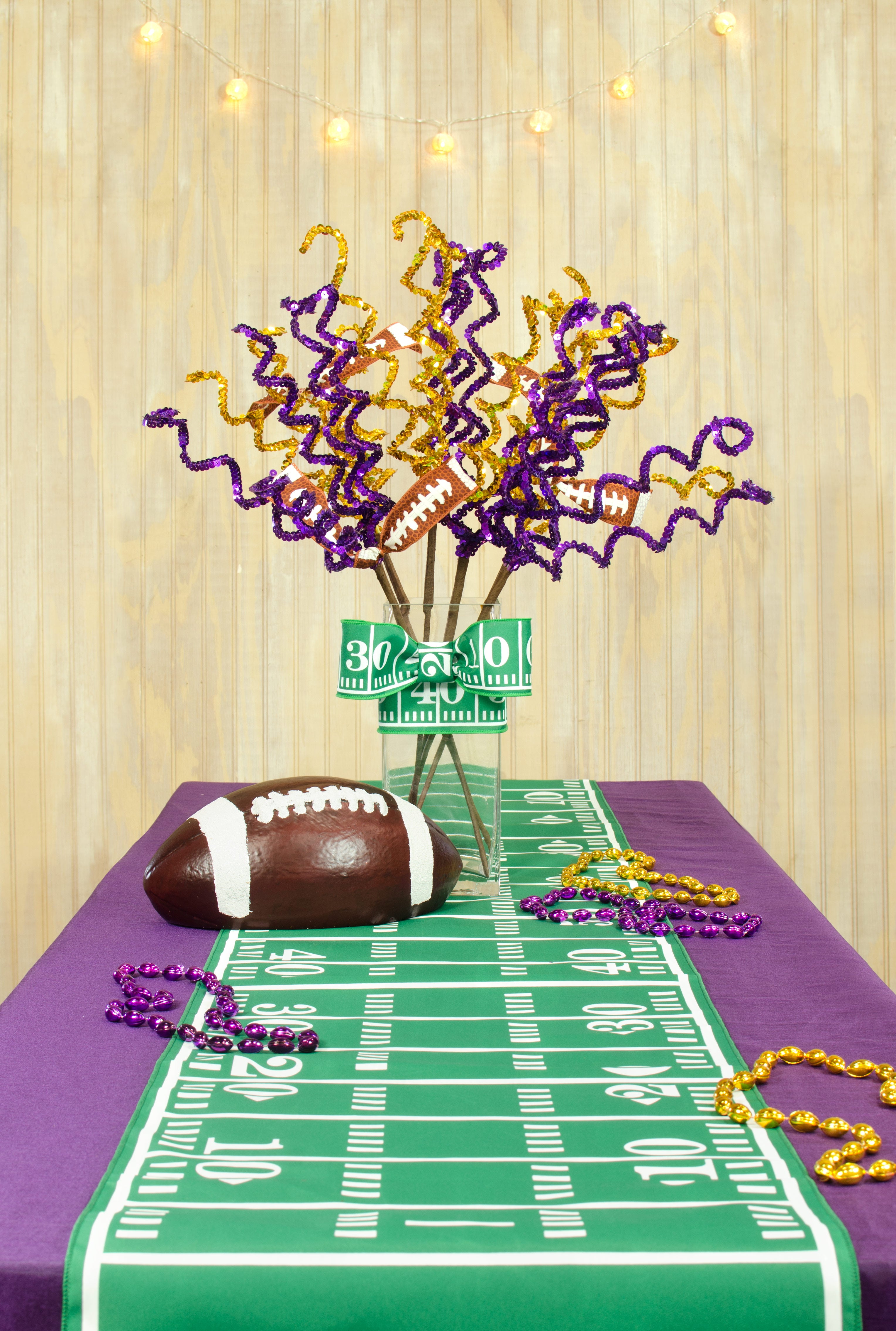 72" Football Field Table Runner Lifestyle Photo