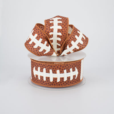 1.5" Football Laces Ribbon (10 Yards) Lifestyle Photo