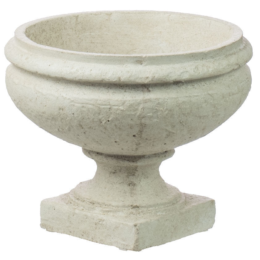 6" Footed Bowl Compote Planter: Antique Cream Item Number: PD164439