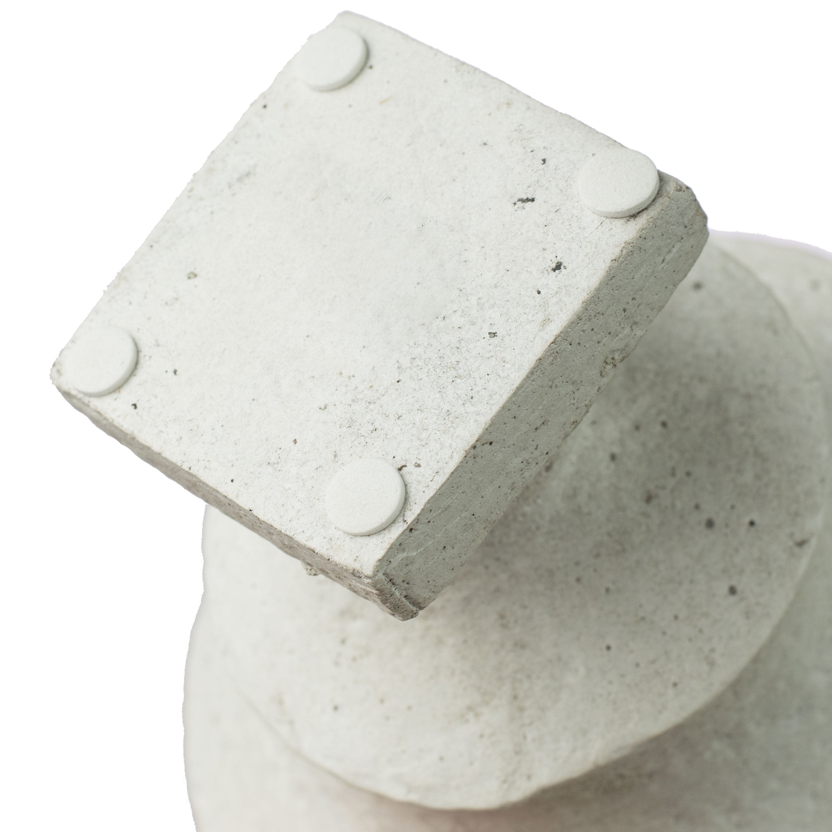 6" Footed Compote Planter: Antique Cream detail photo 4